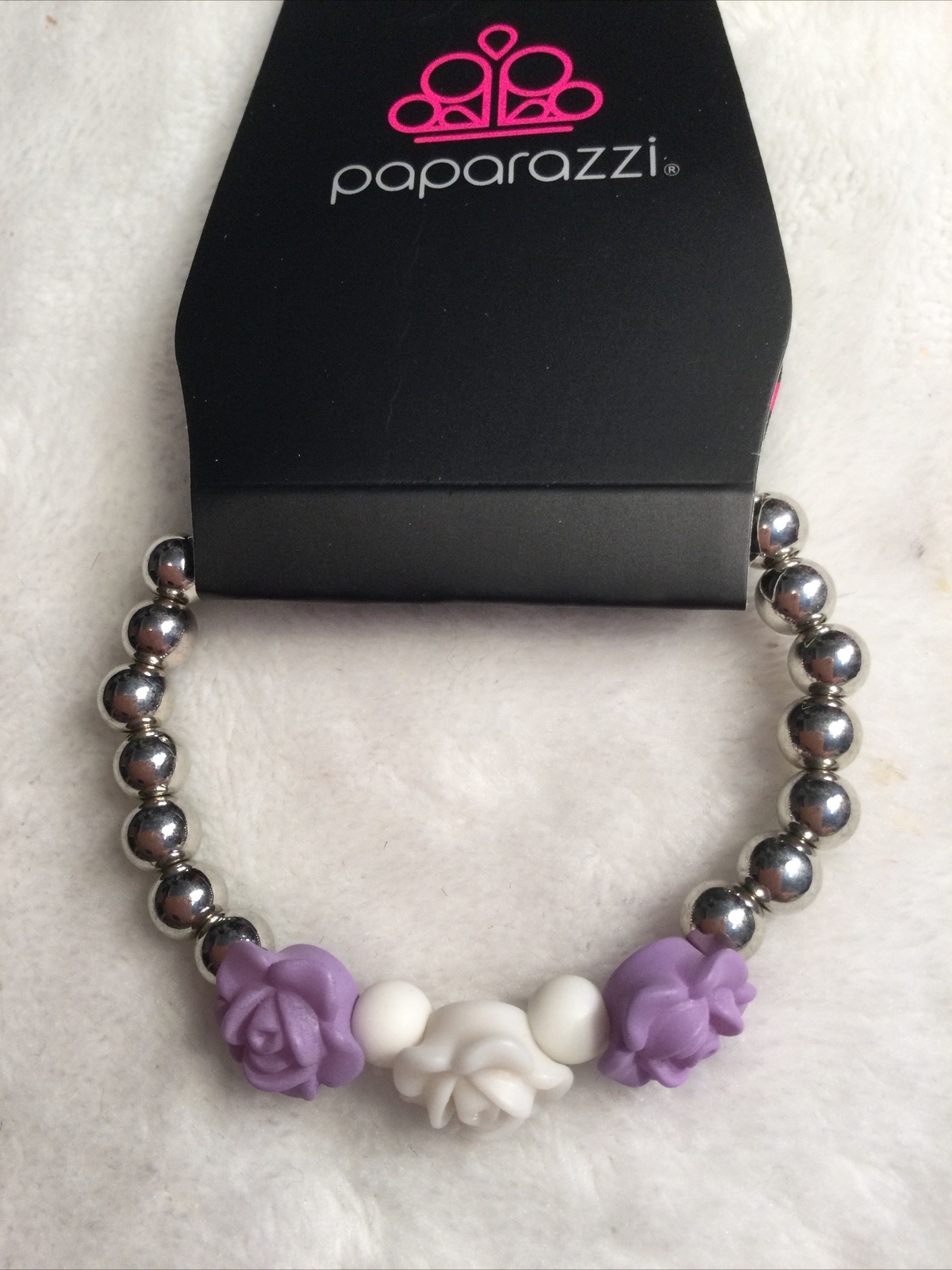 Kids Pretty 3 Rose Bead 5pc Bracelet Set Paparazzi New