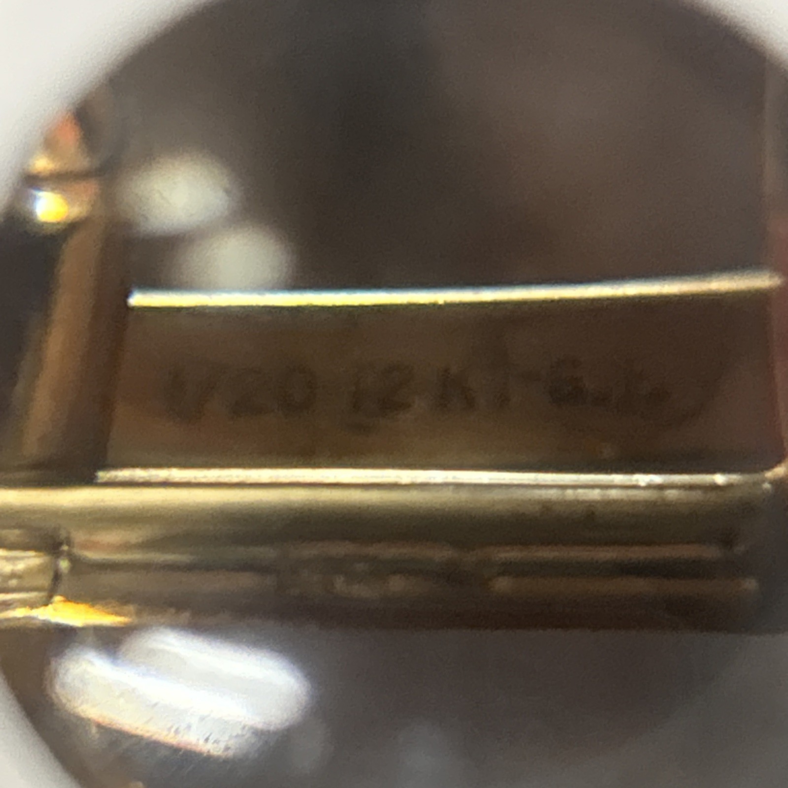Vintage Zipper Pattern Mr. X Cufflinks Tie Bar Set 1/20 12k Gold Filled 9.82 G