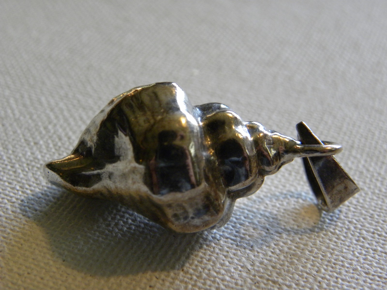 Sterling Silver Conch Shell Pendant 3D Sea Necklace Beach Shore