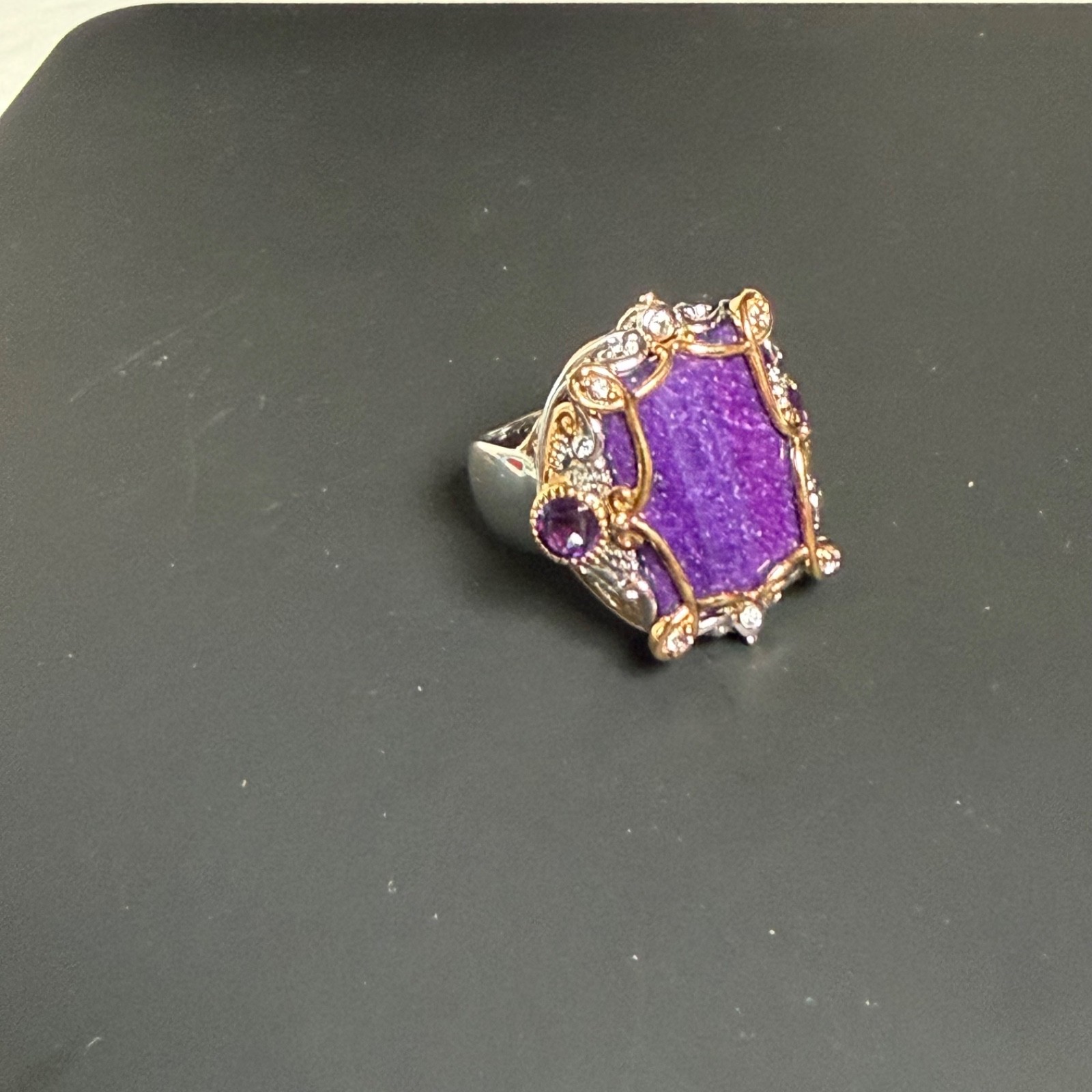 Michael Valitutti Gems en Vogue 925 Sugilite Amethyst Ring Sz 7 Sterling Silver