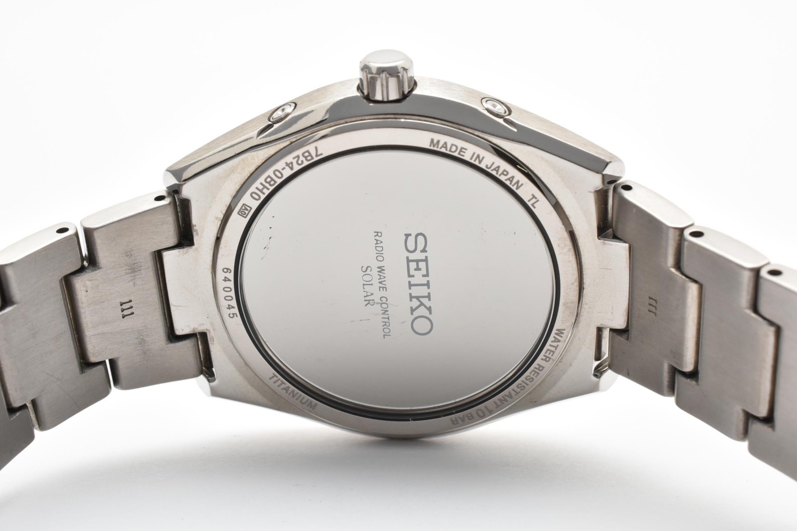 [NEAR MINT] SEIKO BRIGHTZ SAGZ081 7B24-0BH0 Radio Solar Titanium Blue Dial Men’s