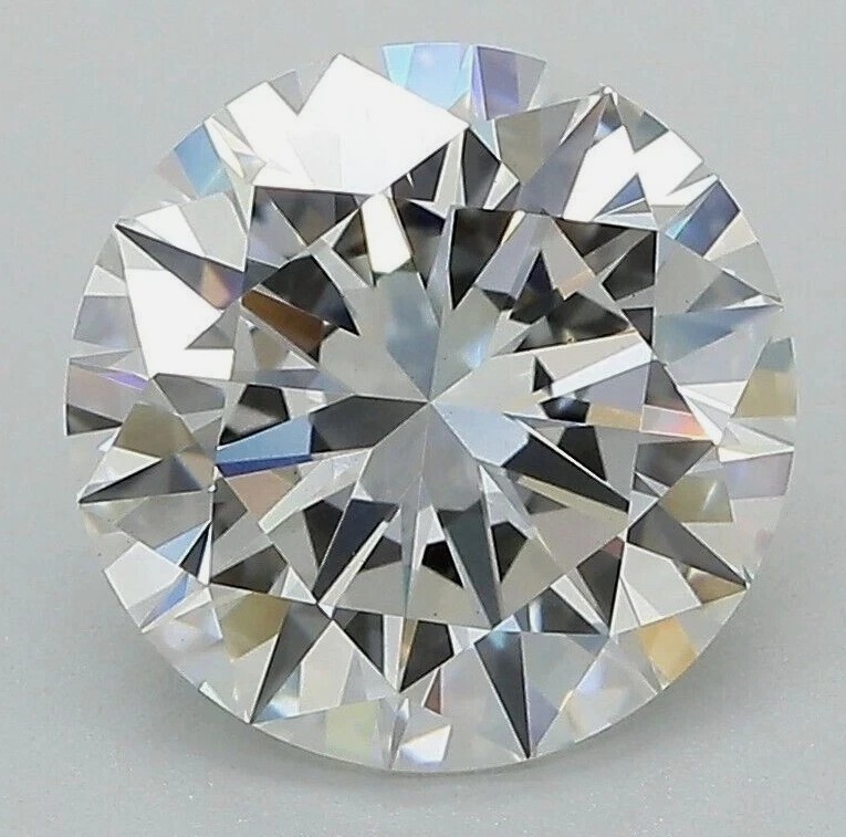 3 Pcs Lot Certified Loose CVD Diamond 2.50 mm IF Clarity Round D Color