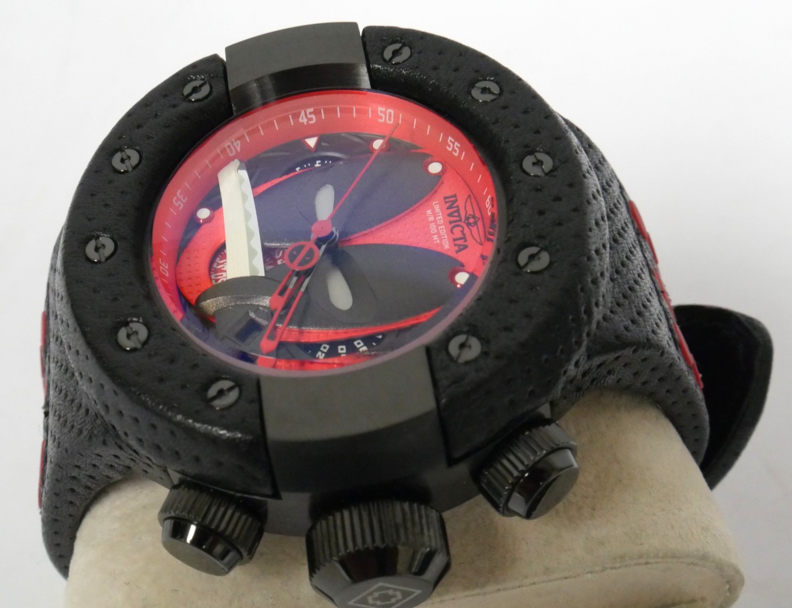 Invicta Marvel 52mm Deadpool S1 Rally Limited Edition Quartz Chronograph Watch