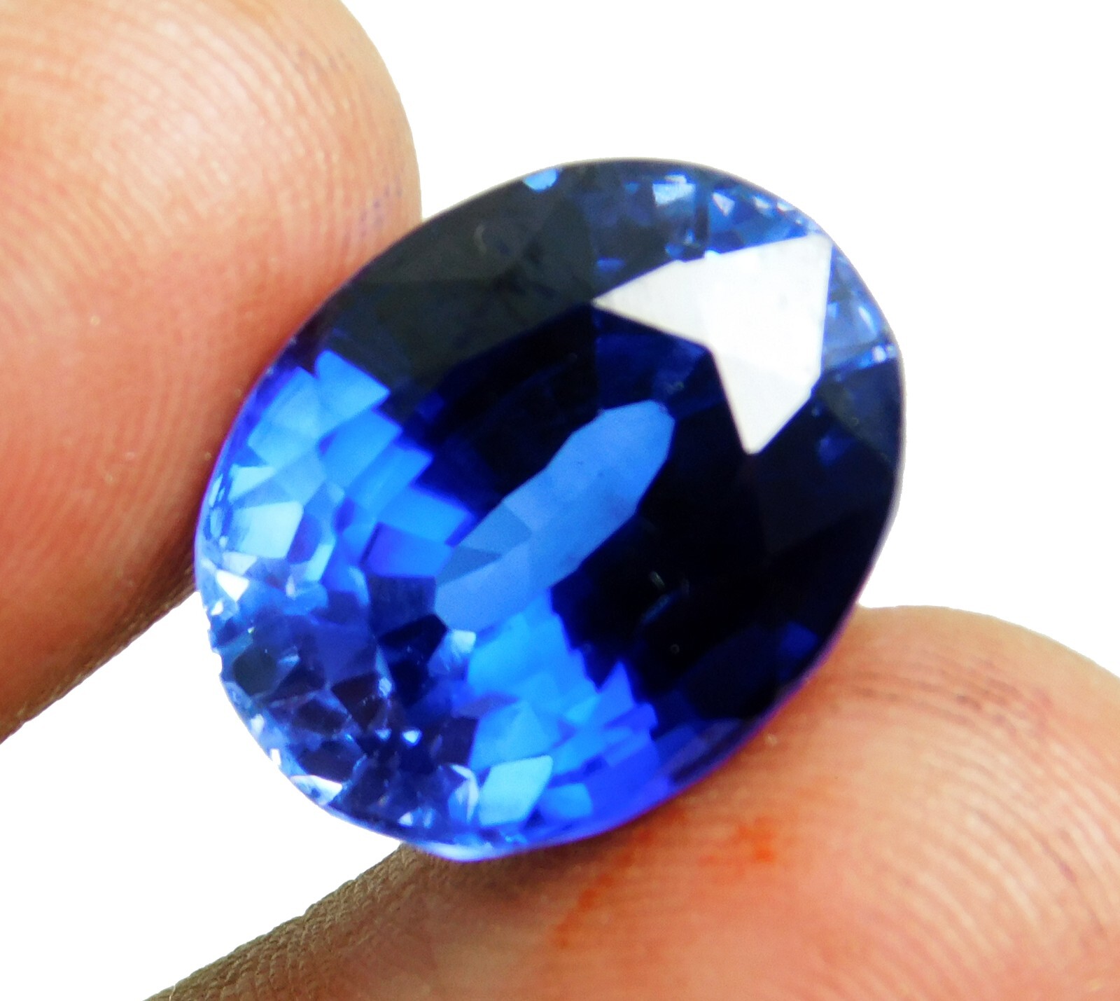 Natural Kashmiri Royal Blue Sapphire Certified Oval Cut 18.60 Ct Loose Gemstone