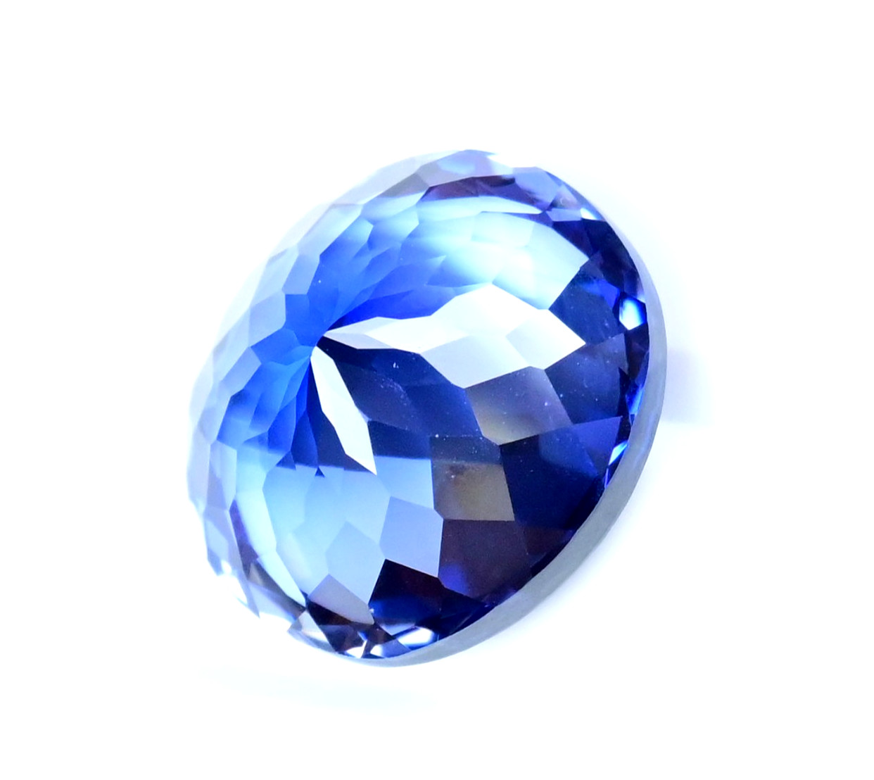 24.95 Ct Natural Ceylon YoGo Blue Sapphire Oval Certified Flawless Gemstone