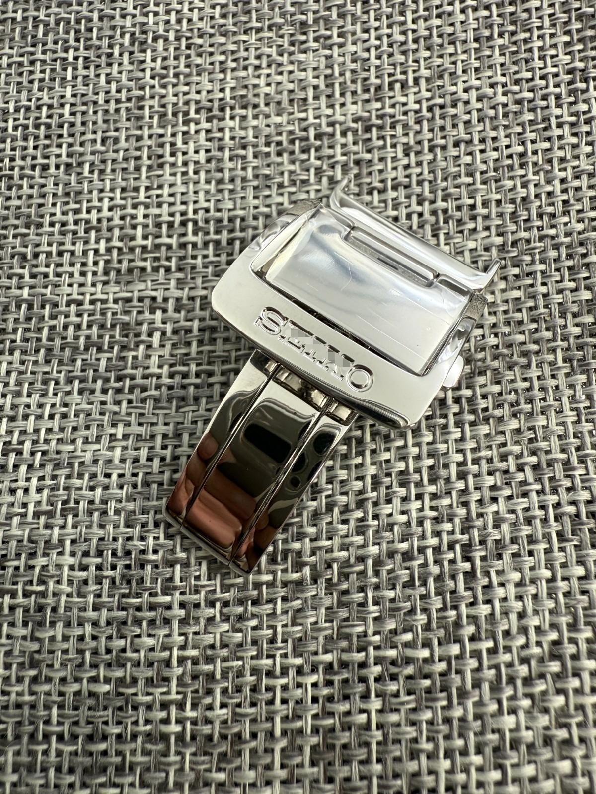 18mm for Seiko Prospex Alpinist Leather Watch Band Steel Deployant Clasp buckle
