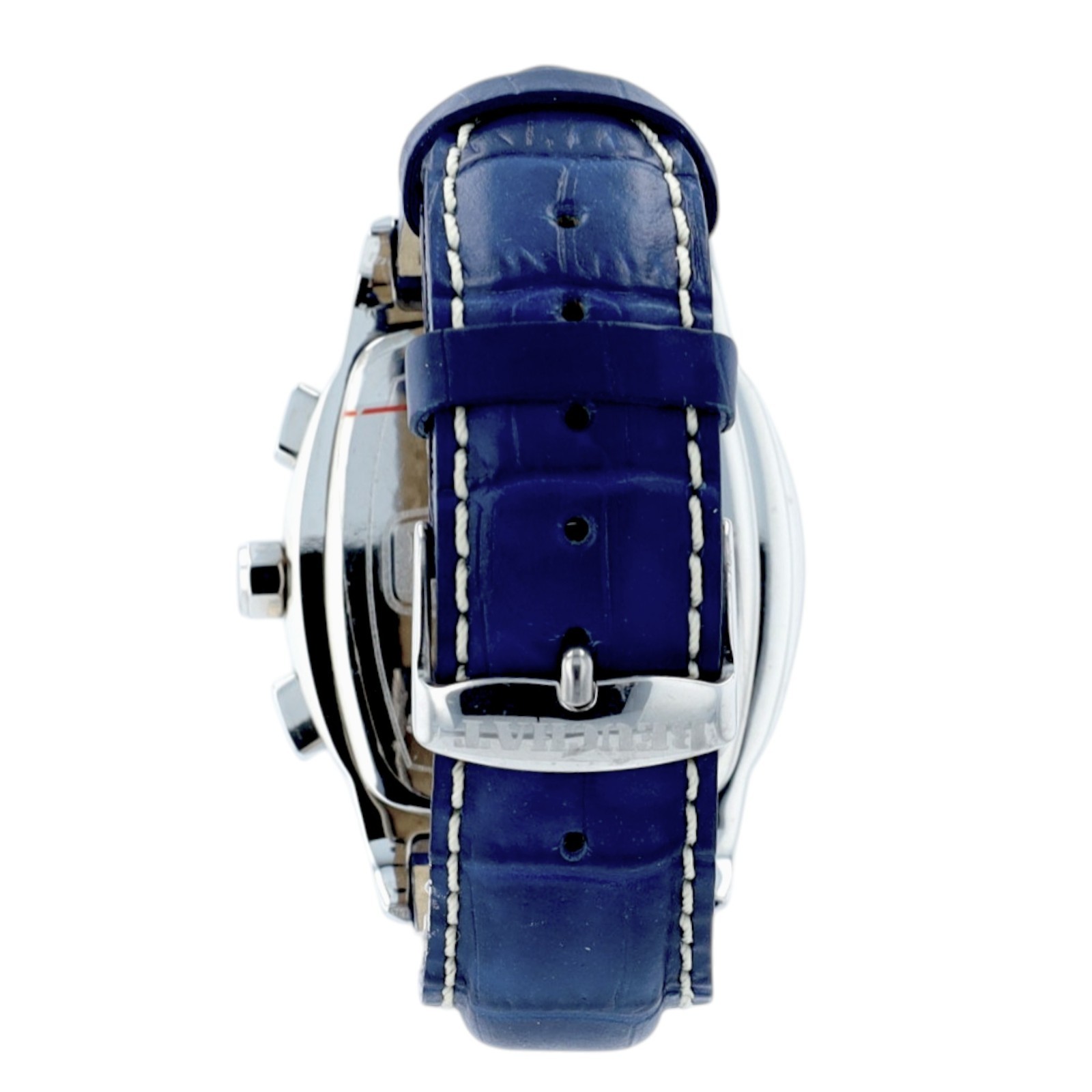 Beuchat Activ 50 Mens Chronograph Watch Blue Dial Swiss Steel 200M Date Quartz