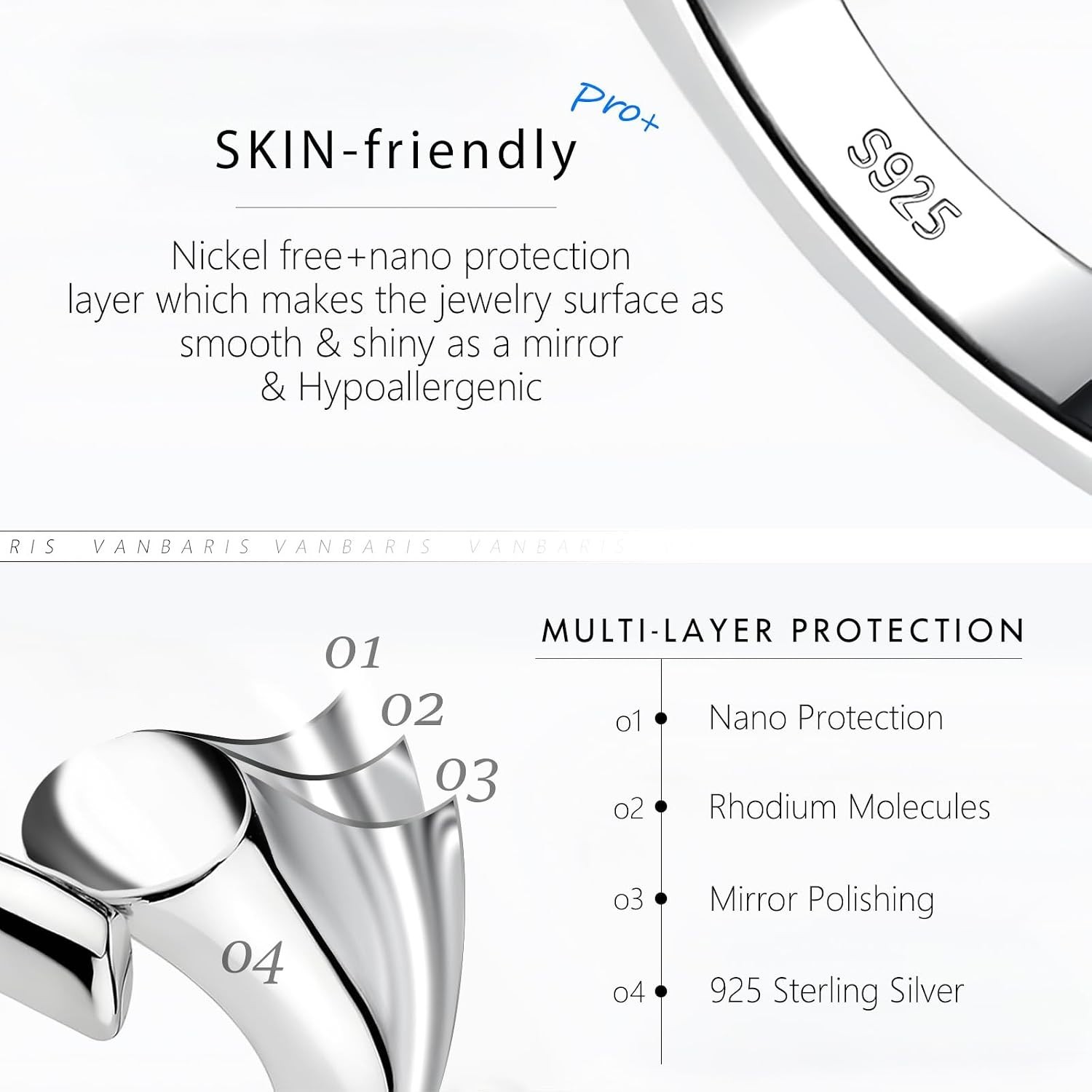 Luxury 925 Sterling Silver & Gold Necklace Extenders – 2, 4, 6 Inch Sets
