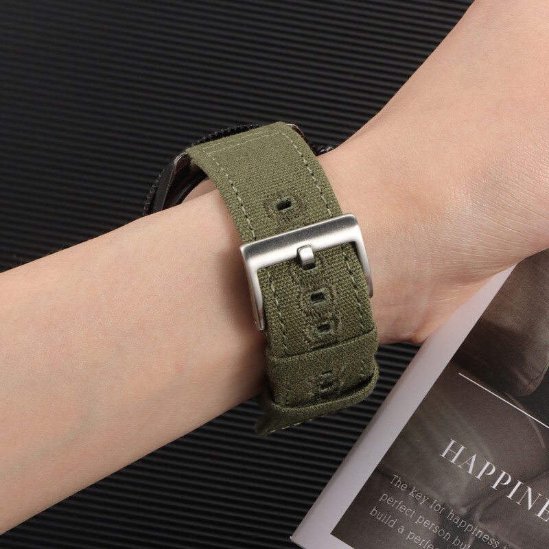 High Quality Quick Release Nylon Canvas Watch Band Strap 18/20/22mm Fits Seiko