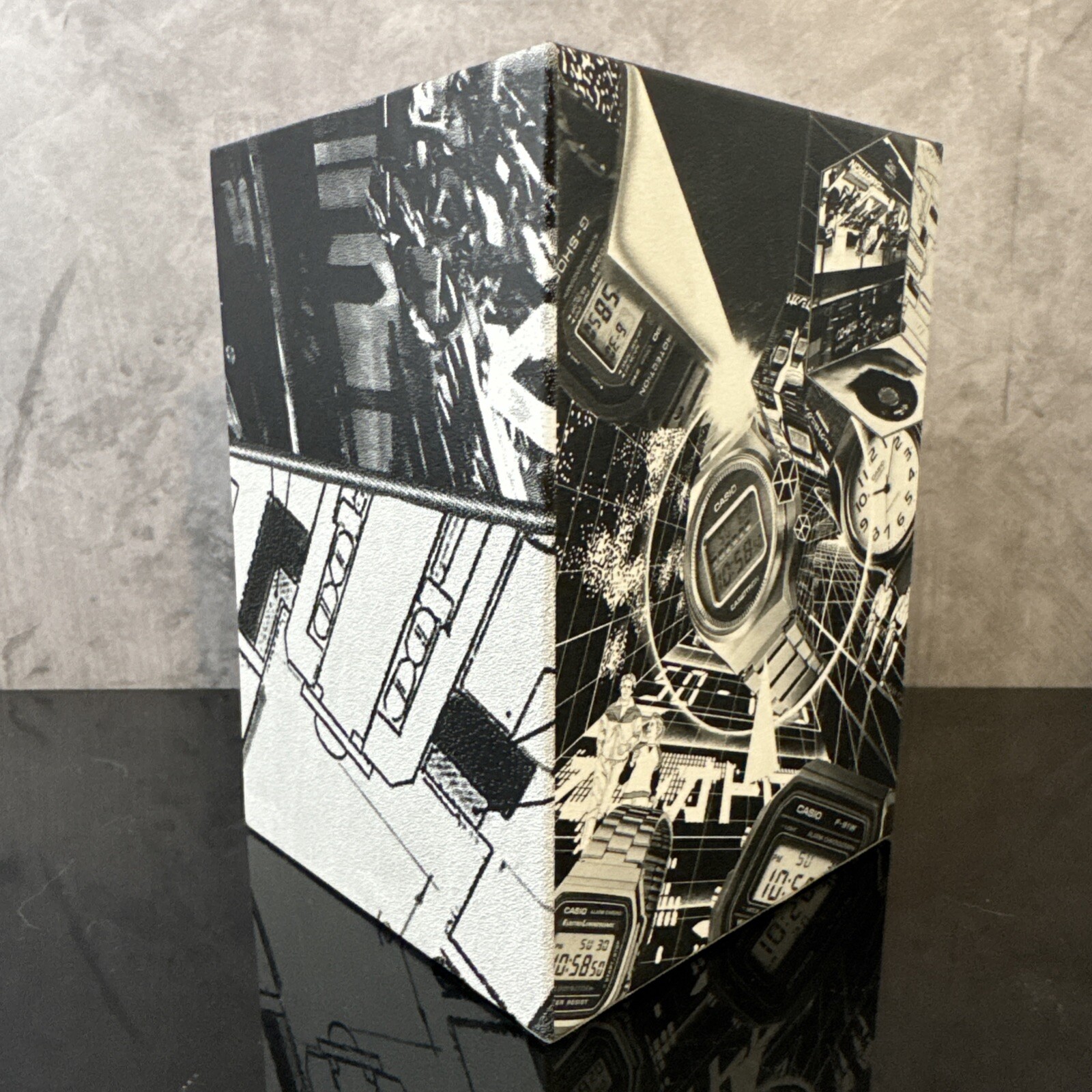 RARE Japan Original Casio G-SHOCK Cardboard Empty Art Box w/ Sticker Variation C