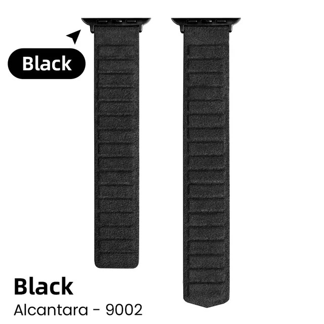 Magnetic ALCANTARA Strap for Apple Watch Leather Accessories