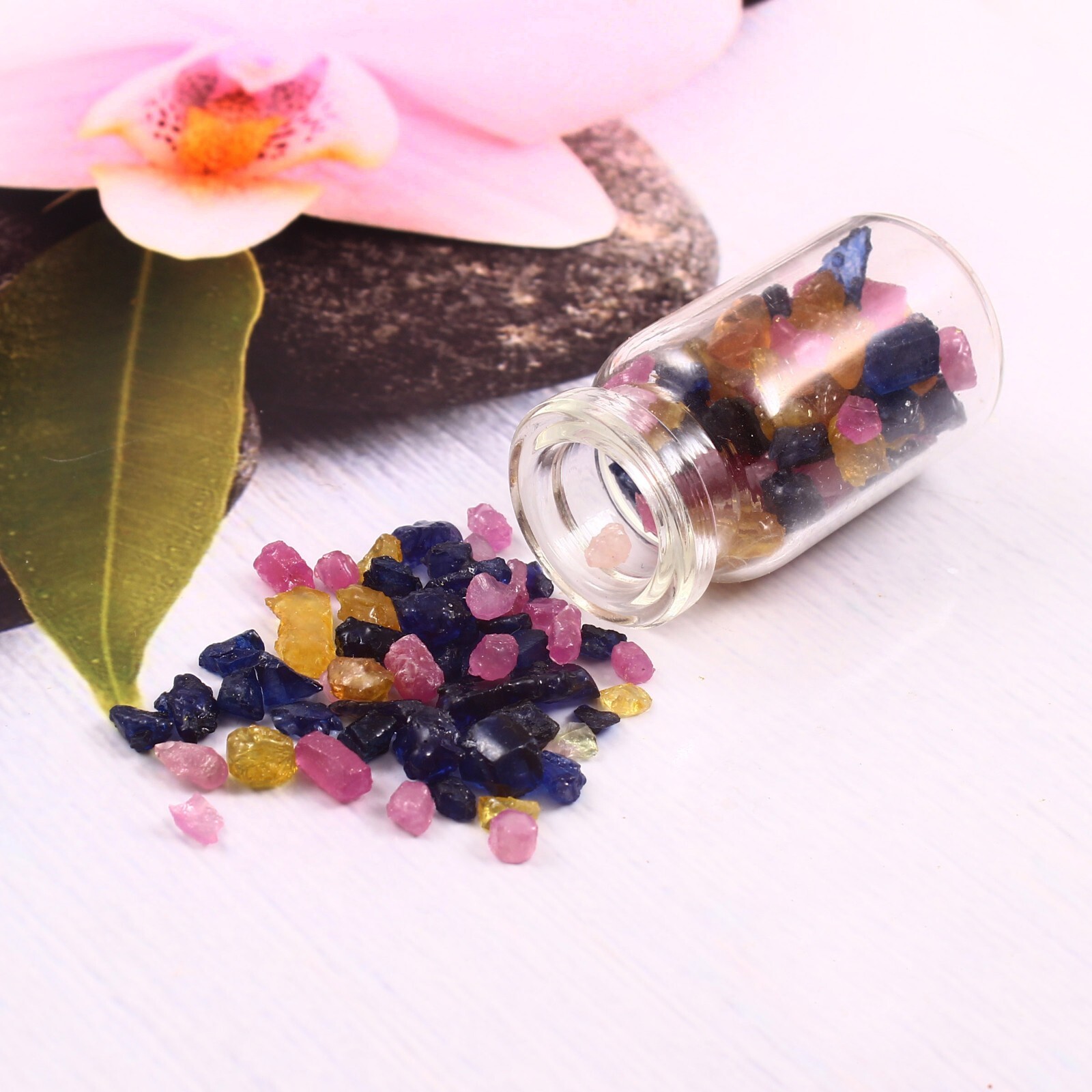 Natural Thailand Multi Mix Facet Grade Sapphire & Ruby Gemstone Rough Lot 200 Ct