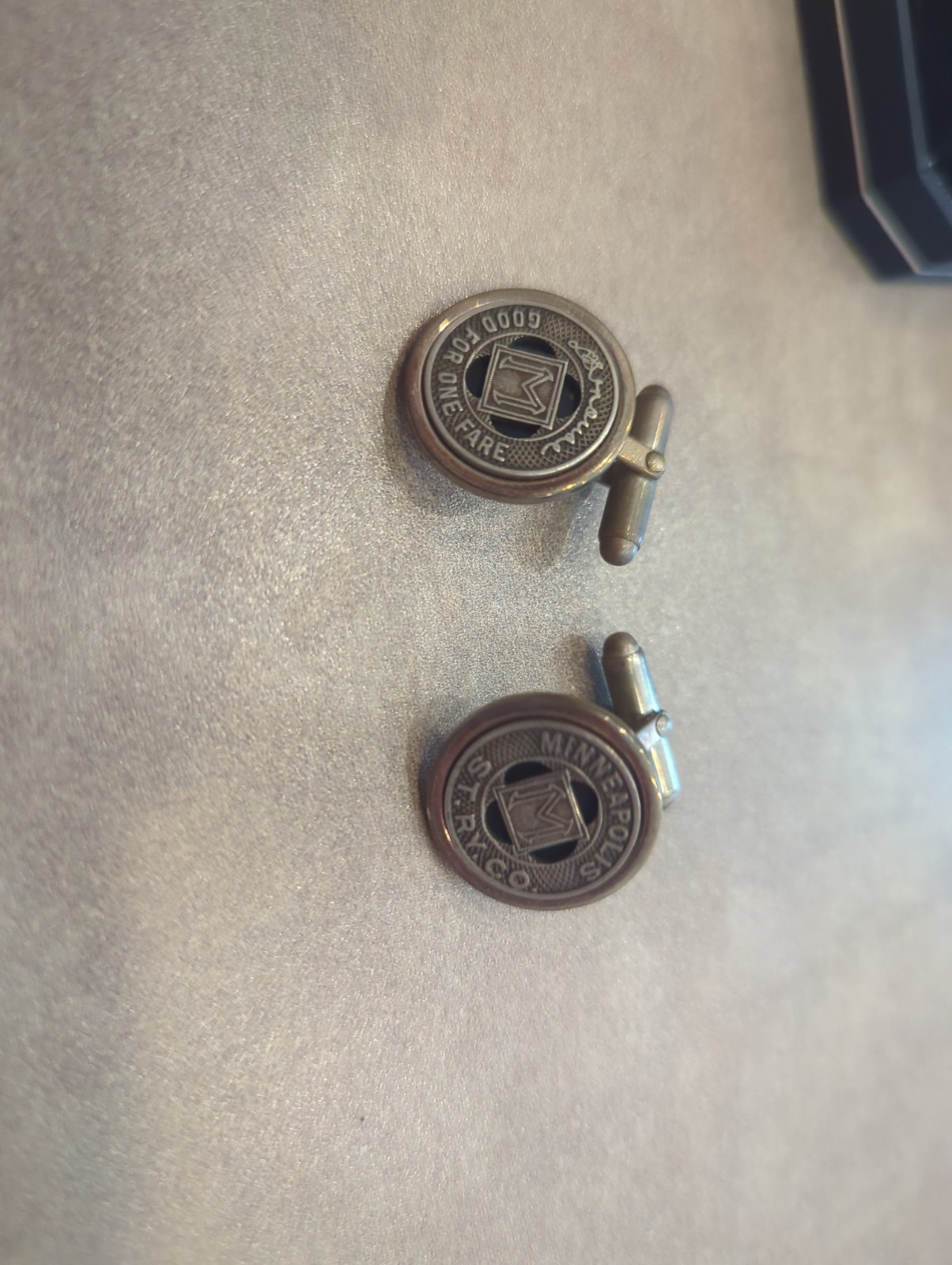 Tokens & Icons Minneapolis Street Railway Company Token Chufflinks, New In Box