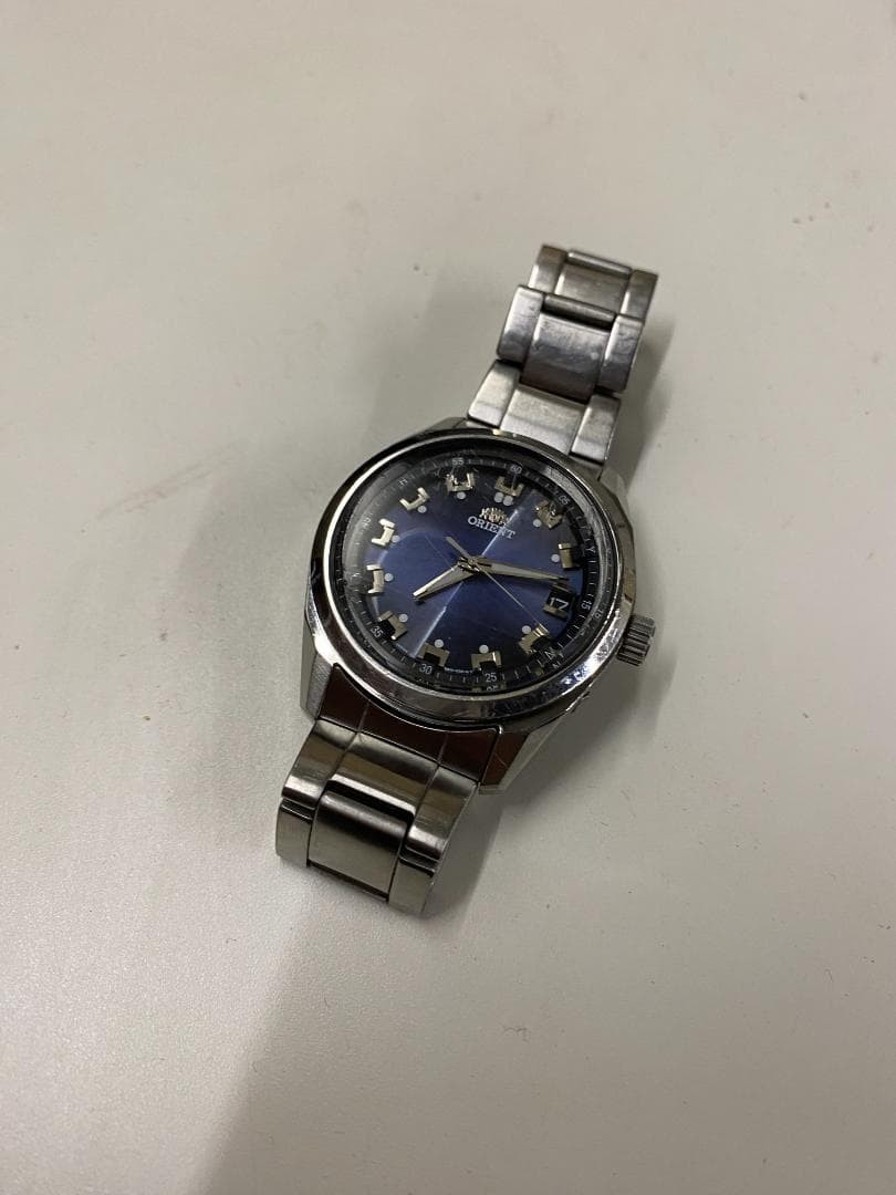 ORIENT NEO 70’s WV0071SE Solar Radio Controlled Blue Dial SS 39mm