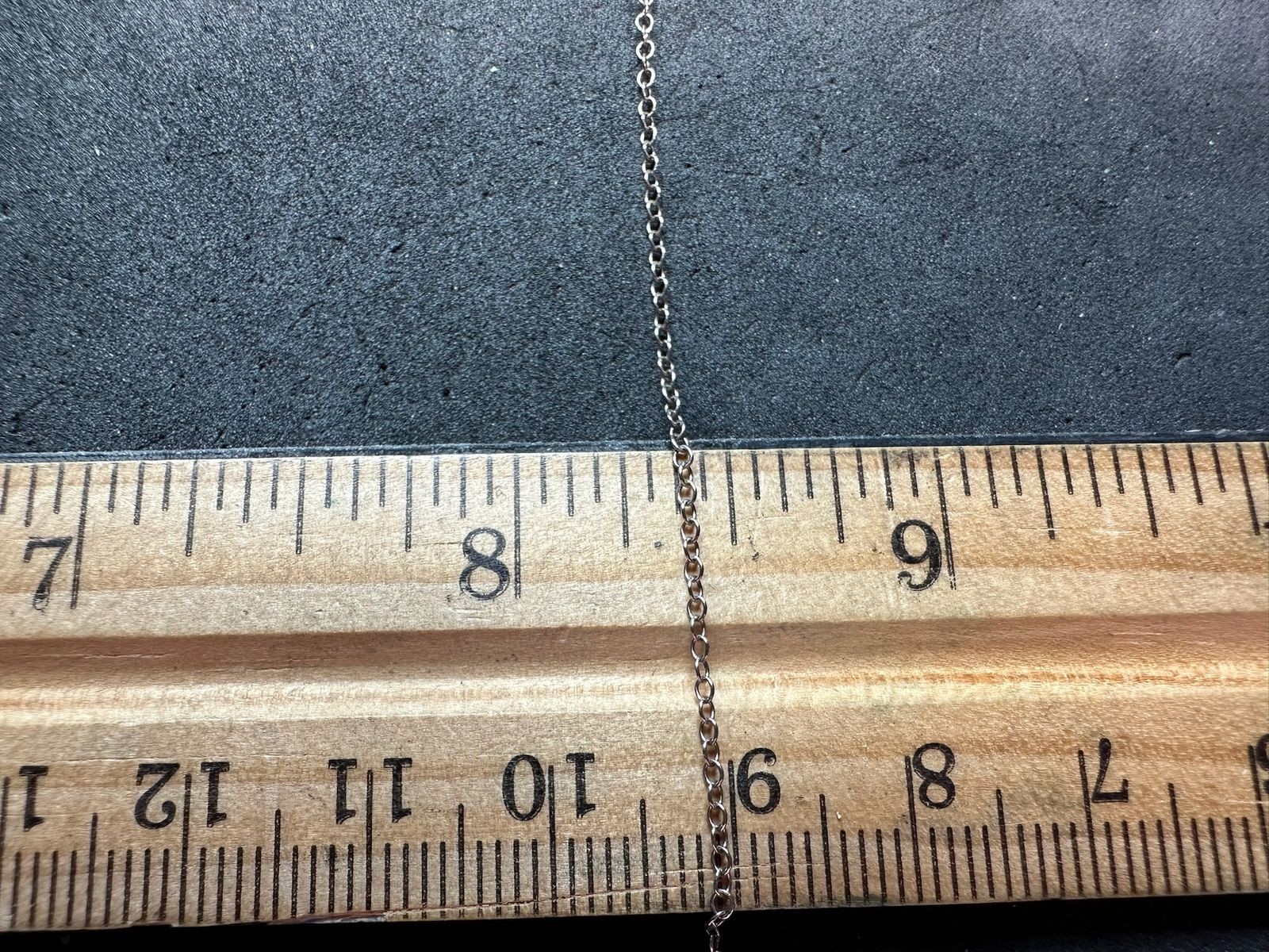 0.92g Vintage Sterling Silver 925 Delicate Link Cable Chain Necklace 15 in M