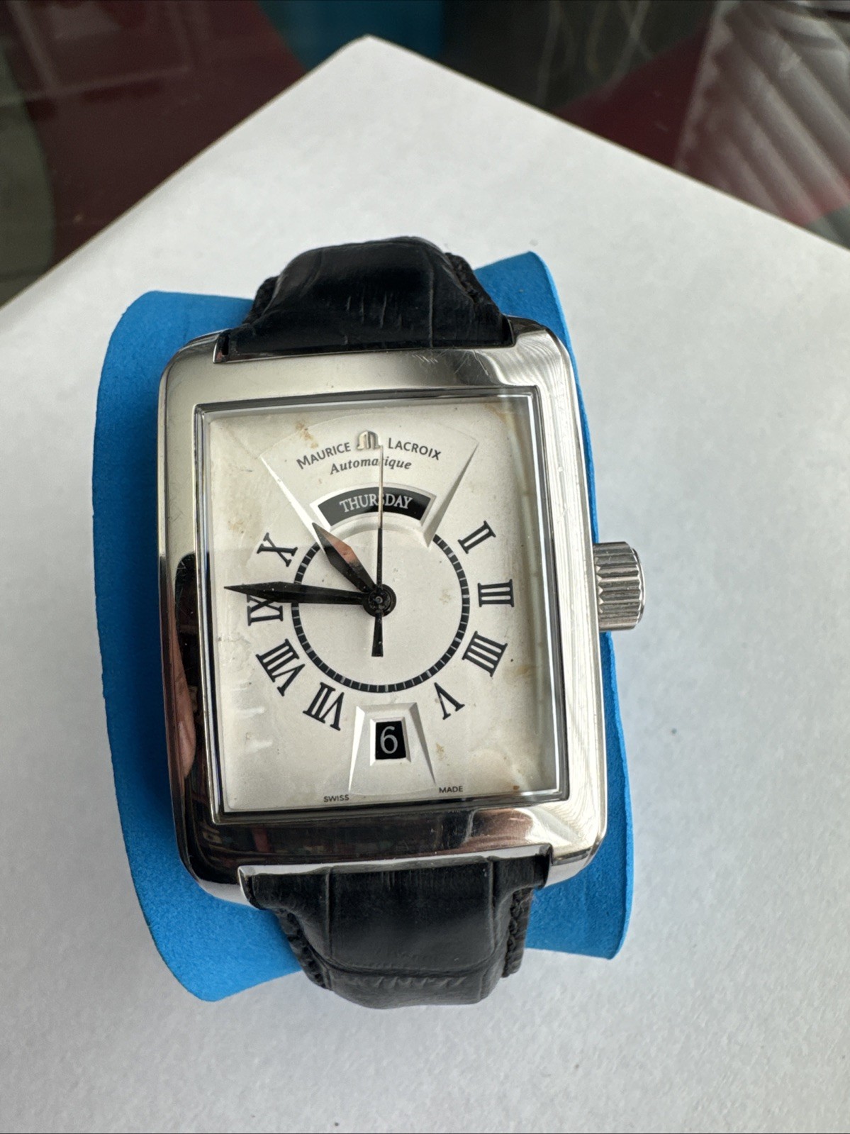 Maurice Lacroix Pontos Automatic PT6137 Rectangular Men’s Watch Swiss Made