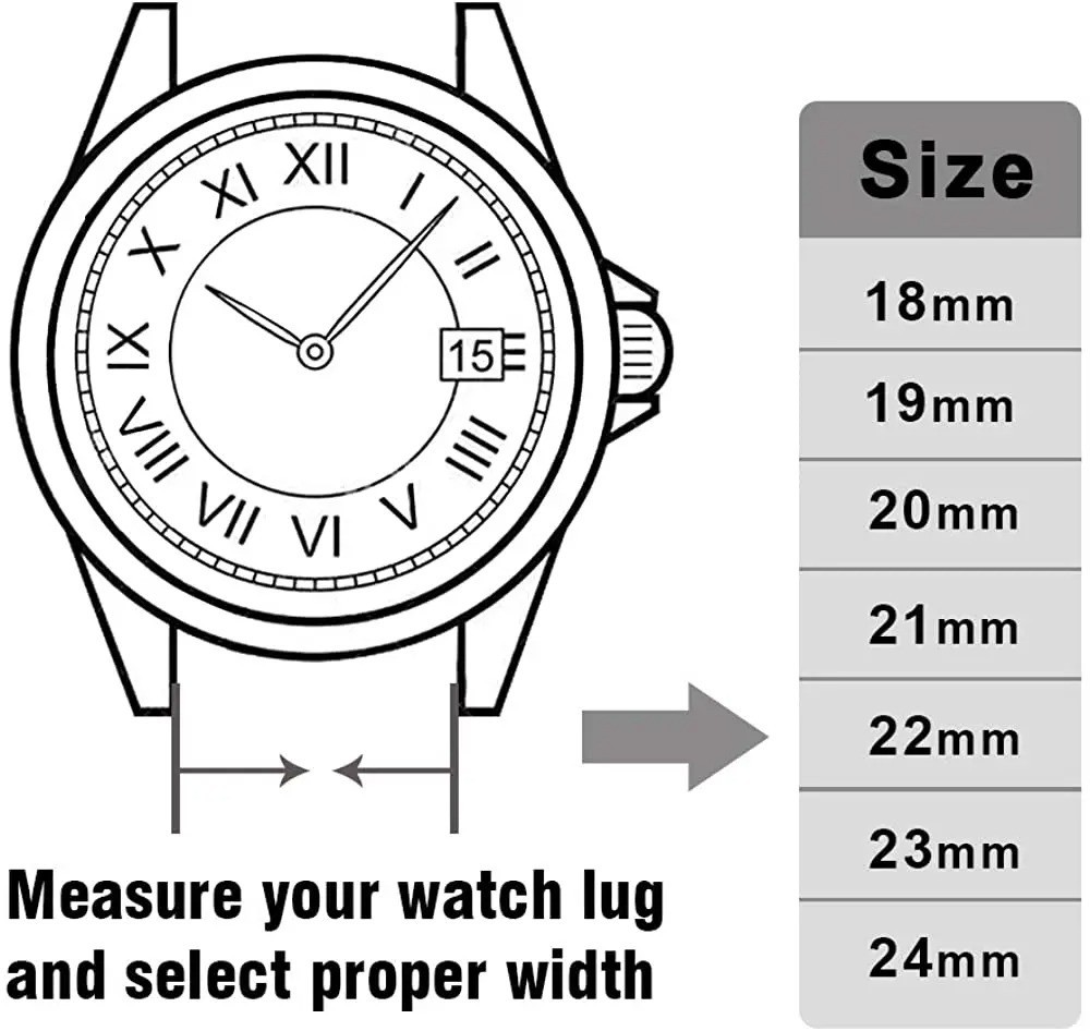 18mm 20mm 22mm 24mm Ballistic Durable Military Nylon Wrist Watch Band Strap
