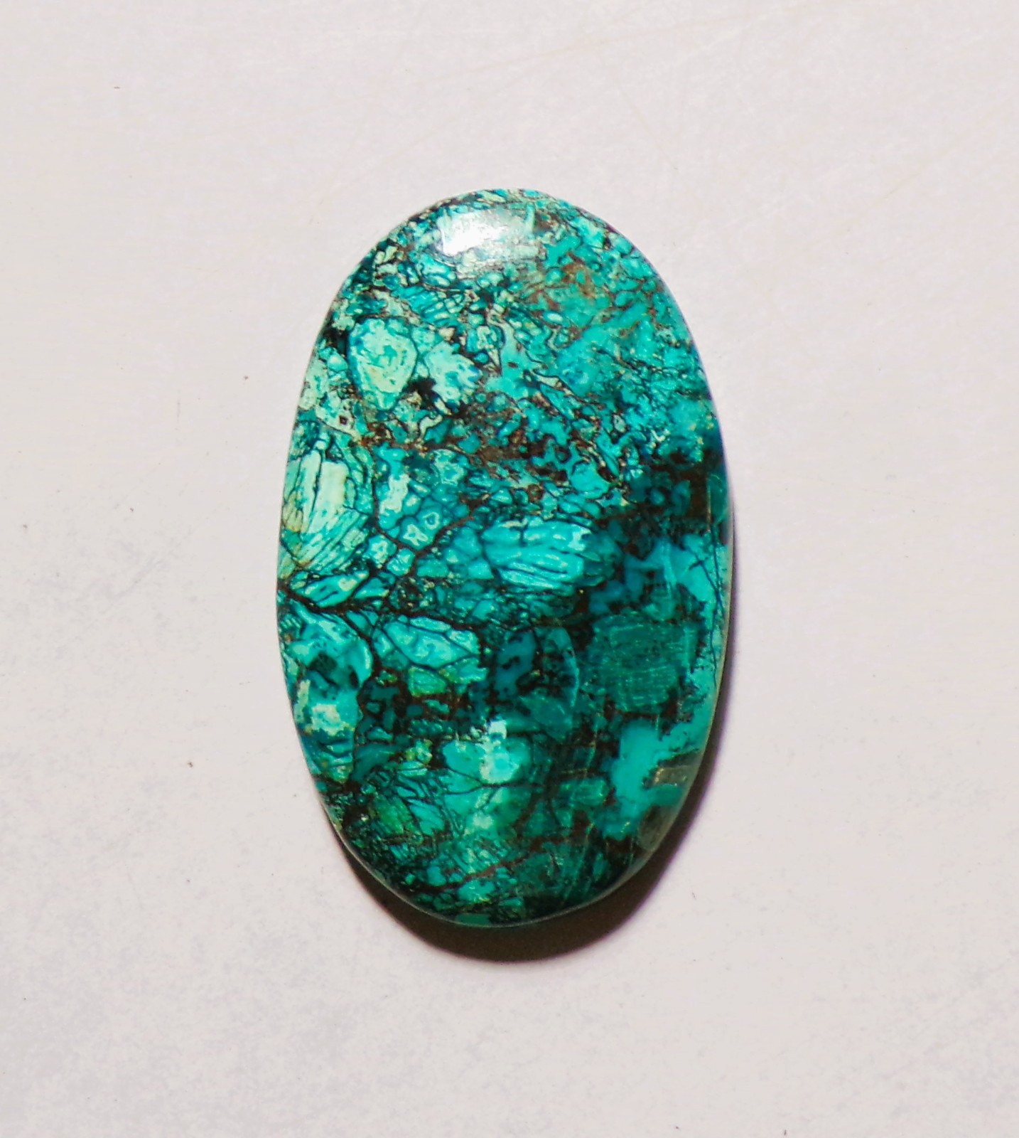 51.00 Cts Natural Shattuckite Cabochon Loose Gemstone 40X25X6.2MM 64