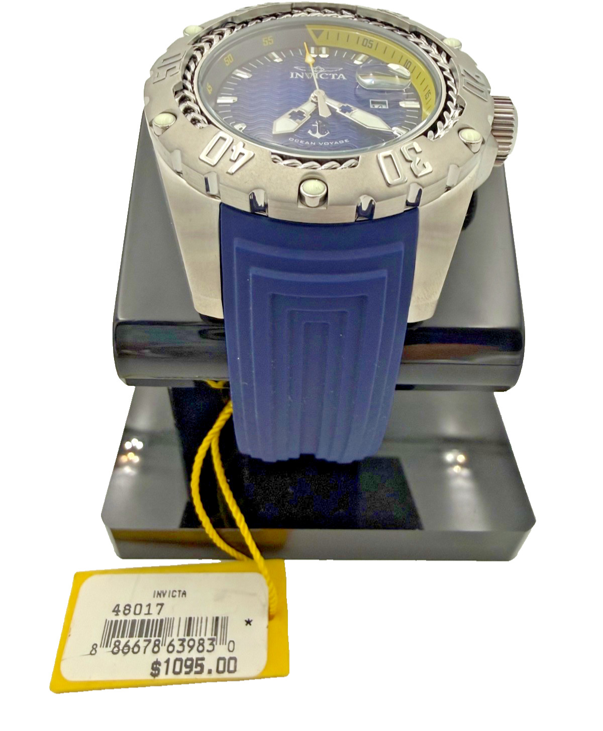 Men’s Watch Invicta Ocean Voyage Model 48017 Stainless Steel Case Size 51.50mm