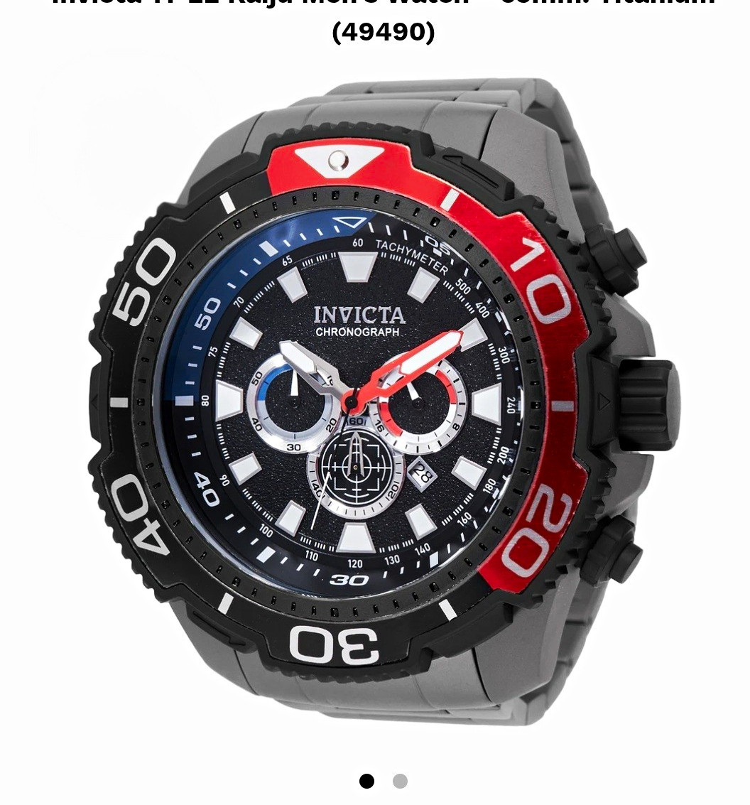Invicta TI-22 Kaiju Men’s Quartz Chronograph Date Tachymeter 65mm Titanium