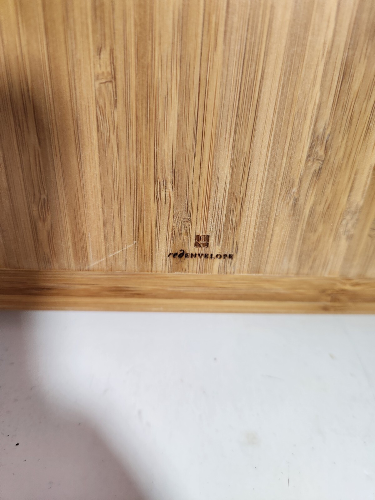 14″ Red Envelope Jewelry Armoire Cabinet Dresser Storage Light Wood Bamboo