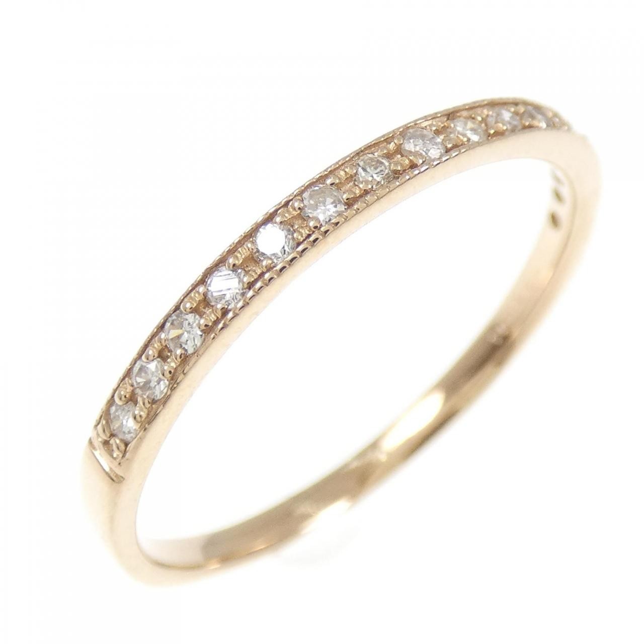 Authentic K18PG Diamond Ring 0.14CT #260-007-926-9315