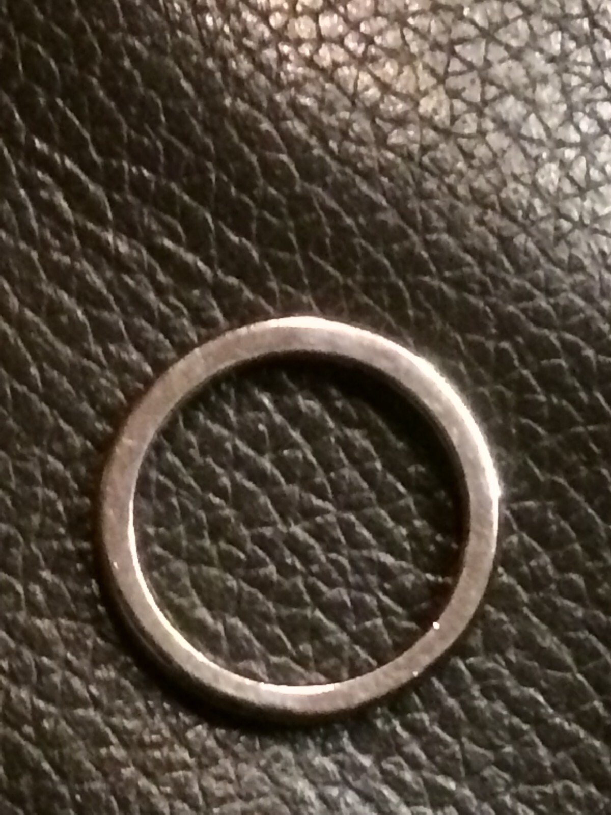 plain silver ring 925 silver hallmarked 18mm size 57 5.8g