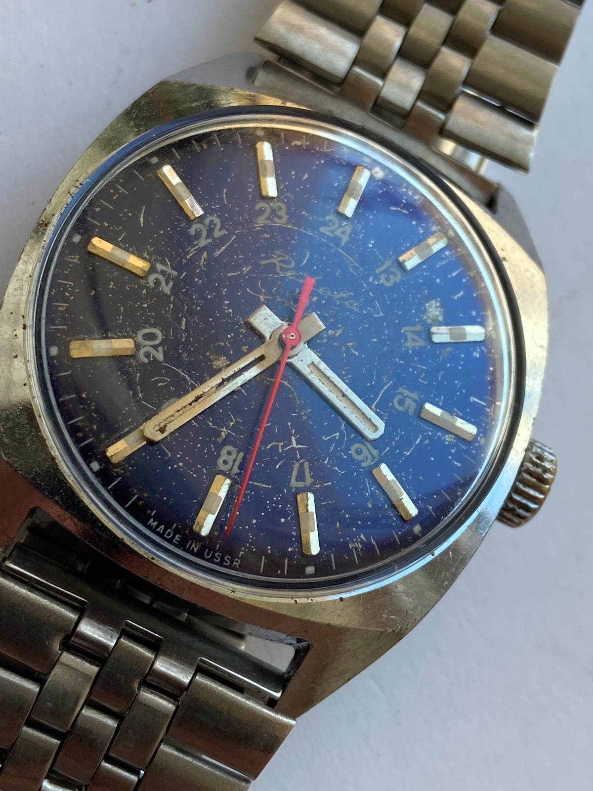 Vintage RARE SOVIET RAKETA PAKETA 24 2609.HA USSR SALE RRR COLLECTION BEAUTIFUL