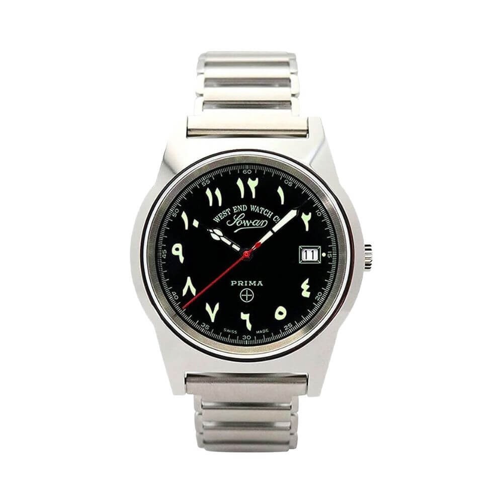 West End Watch Co. 6841 10 0788R Swiss Quartz Men’s Stainless Steel Date Watch
