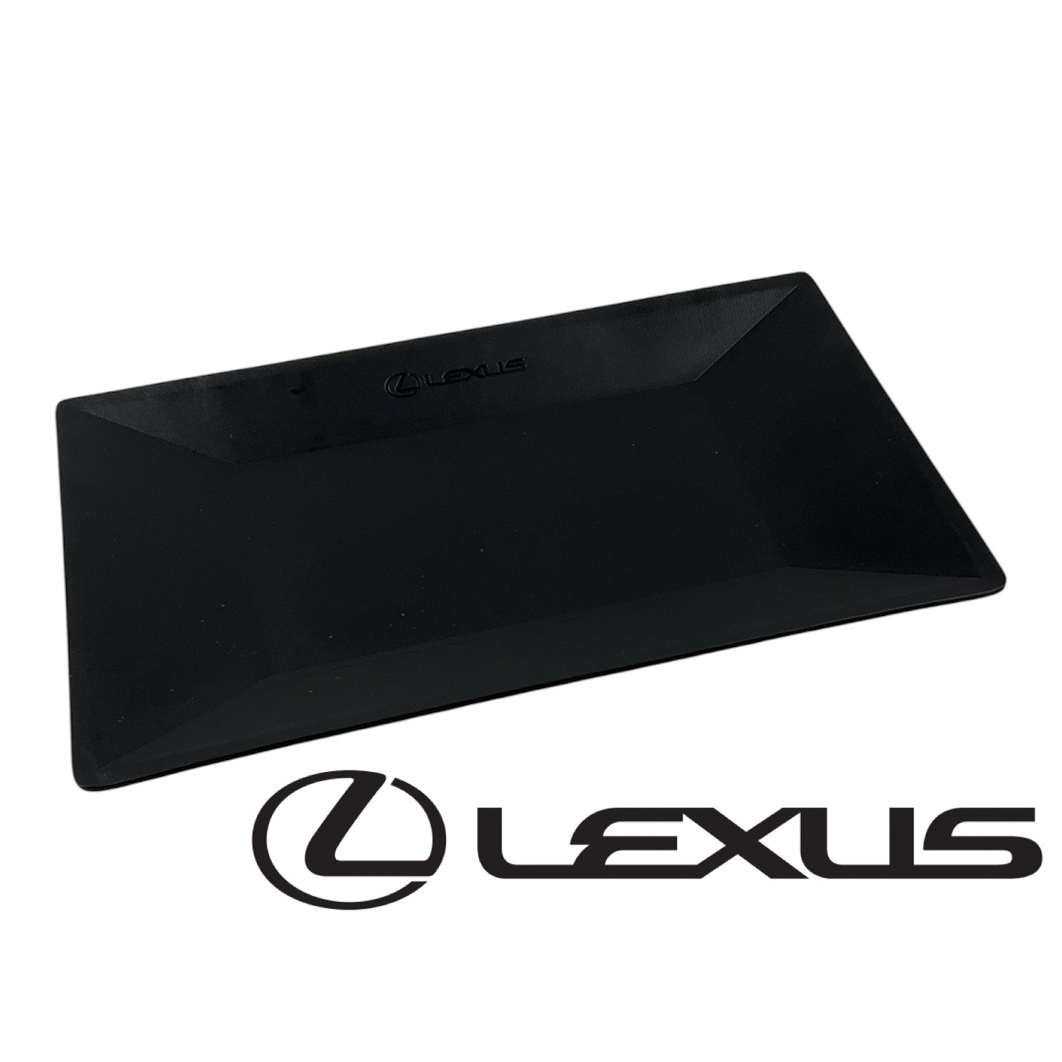 Large Black Coin/change tray, VALET TRAY – CATCHALL TRAY Lexus engraved VTG