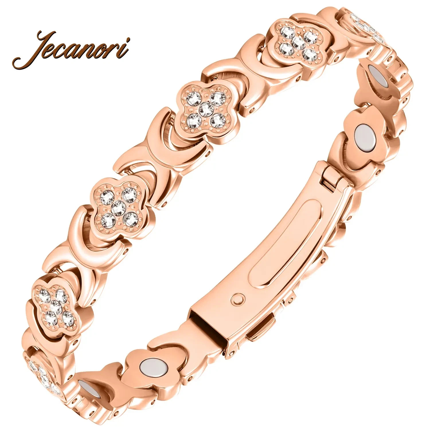 Jecanori Copper Bracelets for Women, Pure Copper Magnetic Bracelet with 3500 Gau