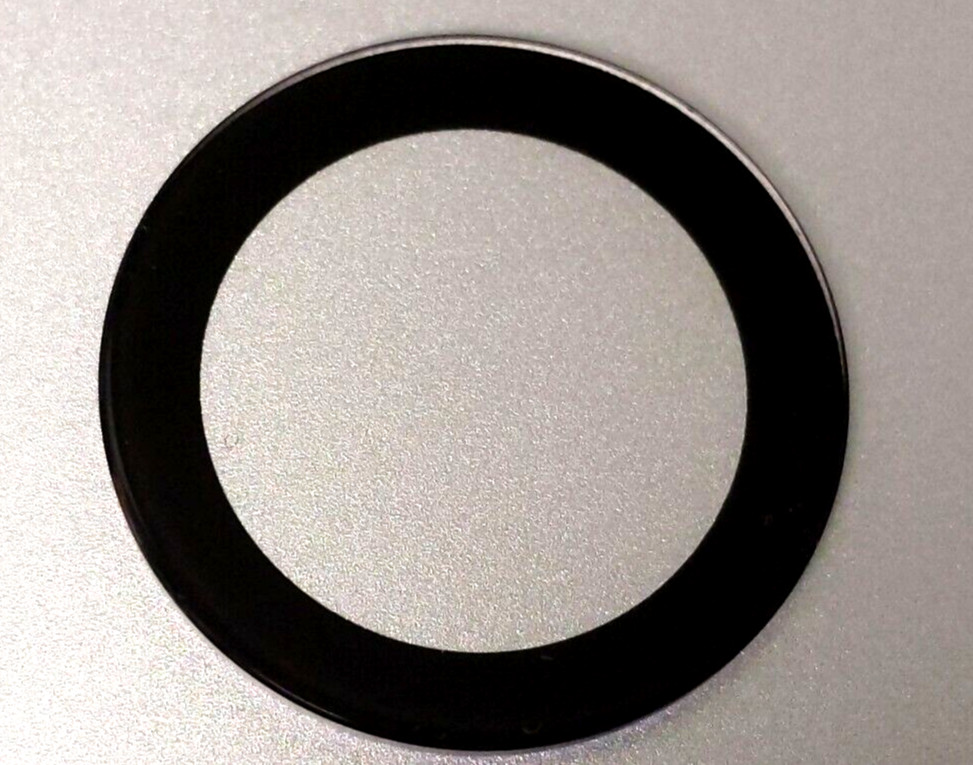 Movado crystal BOLD 25.0mm x 1.3mm BLACK trim for watch repair