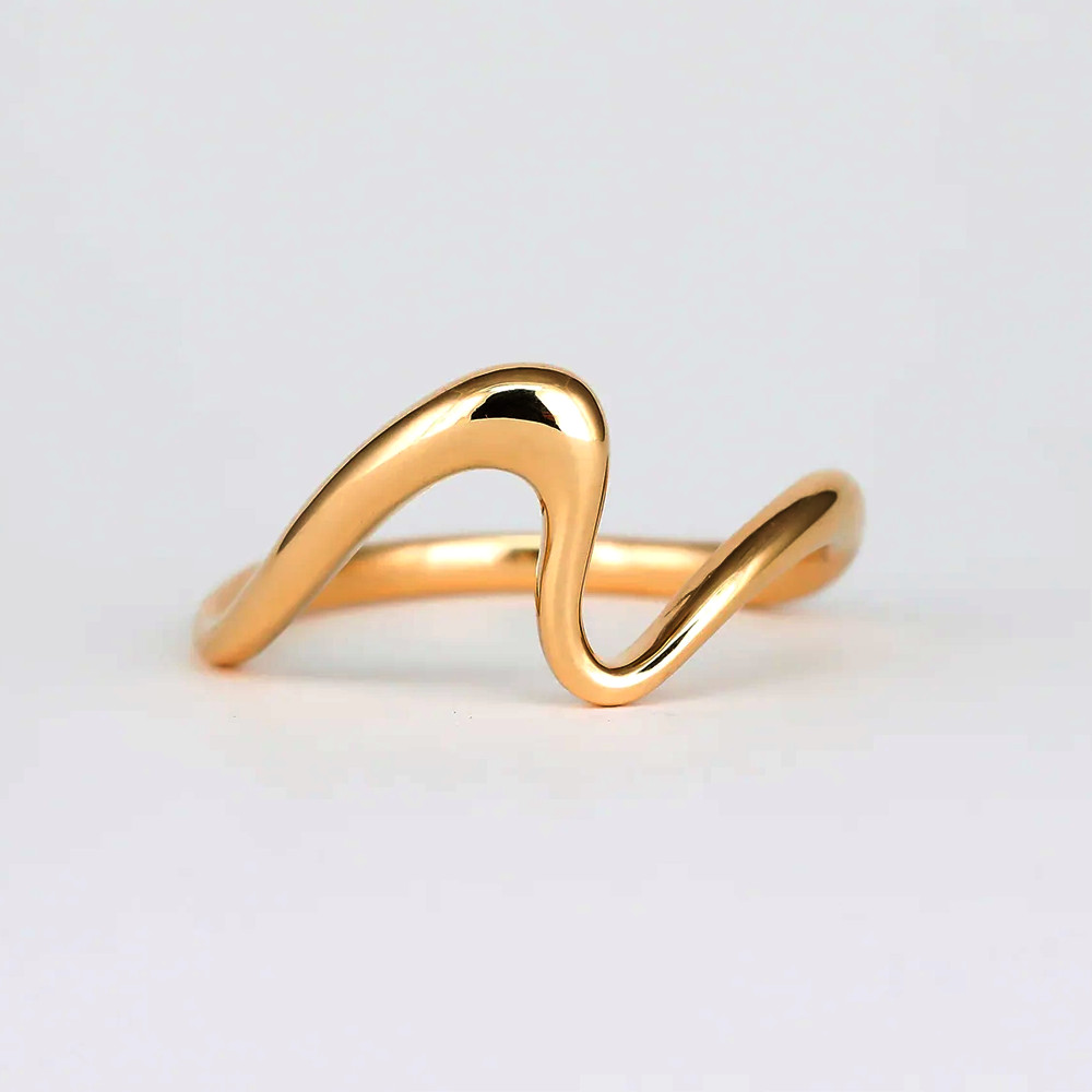 Diamond Ring Band Gold Lab Grown Stacking Plain GLI 14K Yellow Sizable
