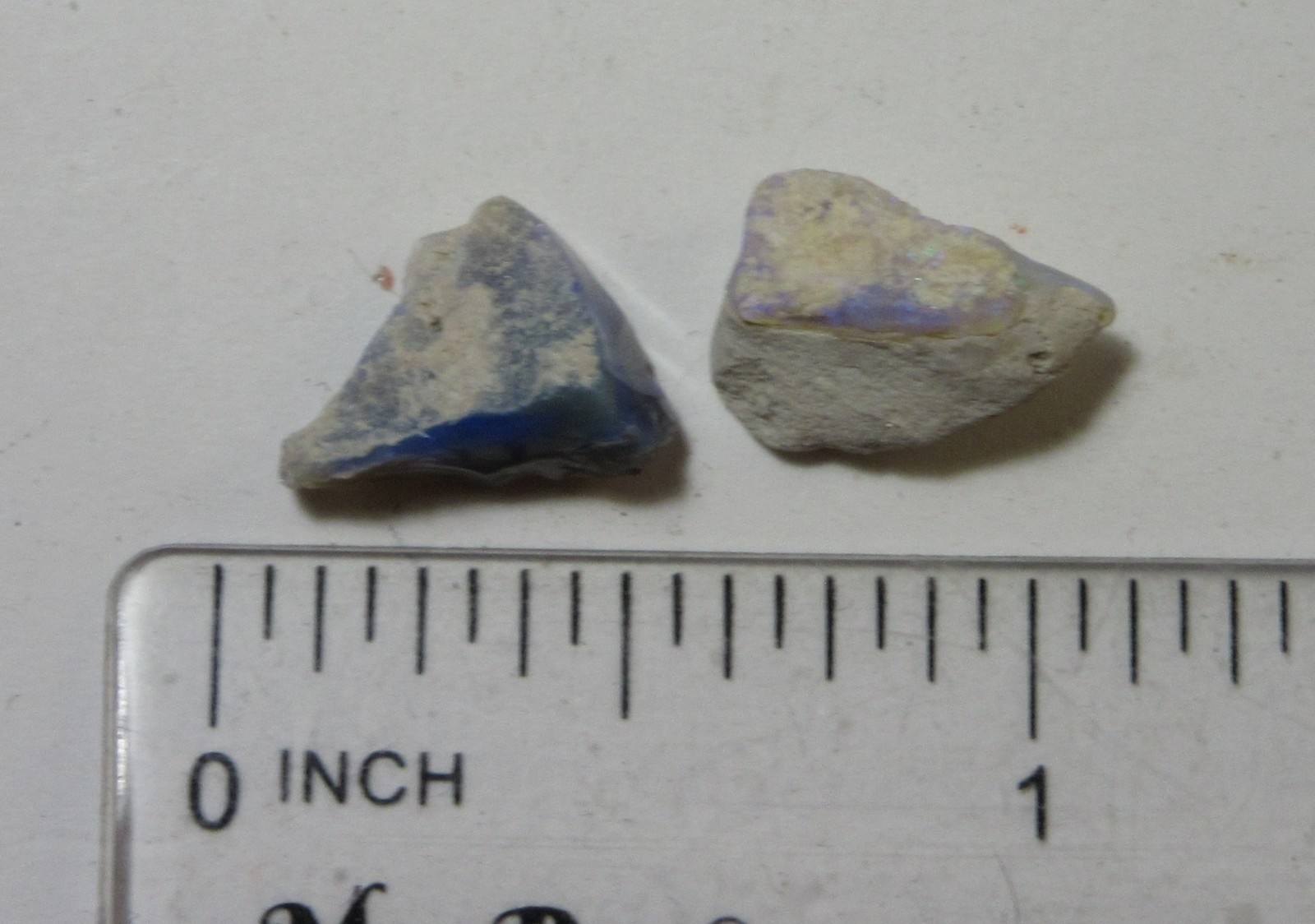 2 Pieces Australian Lightning Ridge Opal 7/16″ Rough Collectible TPALROR-1