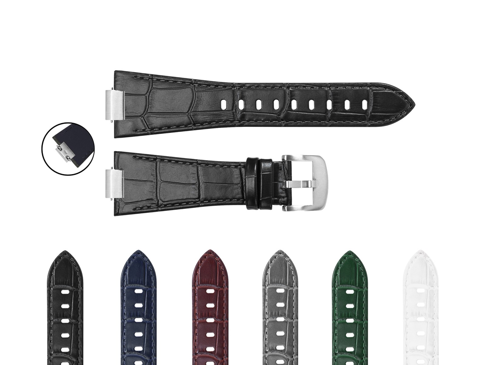 26MM LEATHER WATCH BAND STRAP FOR TISSOT WATCH 1853 PRX40 T137.407 T137.410