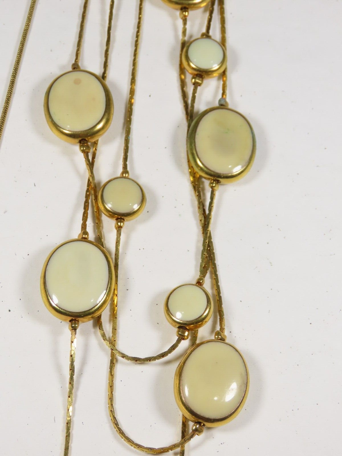 Lia Sophia Avon Necklaces Lot 9-17″ Gold Tone Gorgeous All Signed C5015