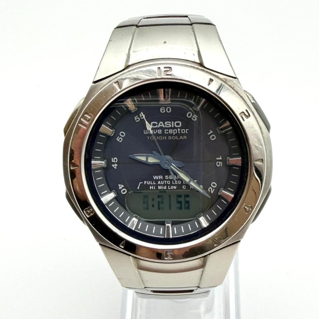 Casio WVA-400J Wave Ceptor Watch, Luminous Hands, Light, Men’s, Working ,