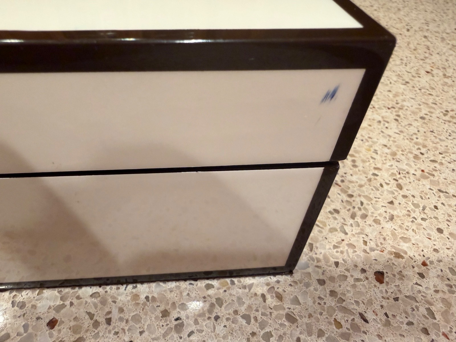 Rare Henri Bendel Lacquered Wood Jewelry Box Izak Zenou Fashion Girl Dog