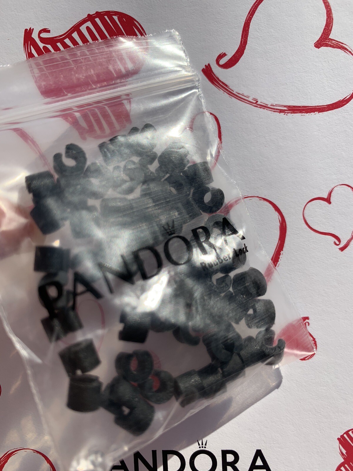 Lot of 50 Pandora Silicon Rubber Clip Stoppers Lock US Store New 100% Authentic