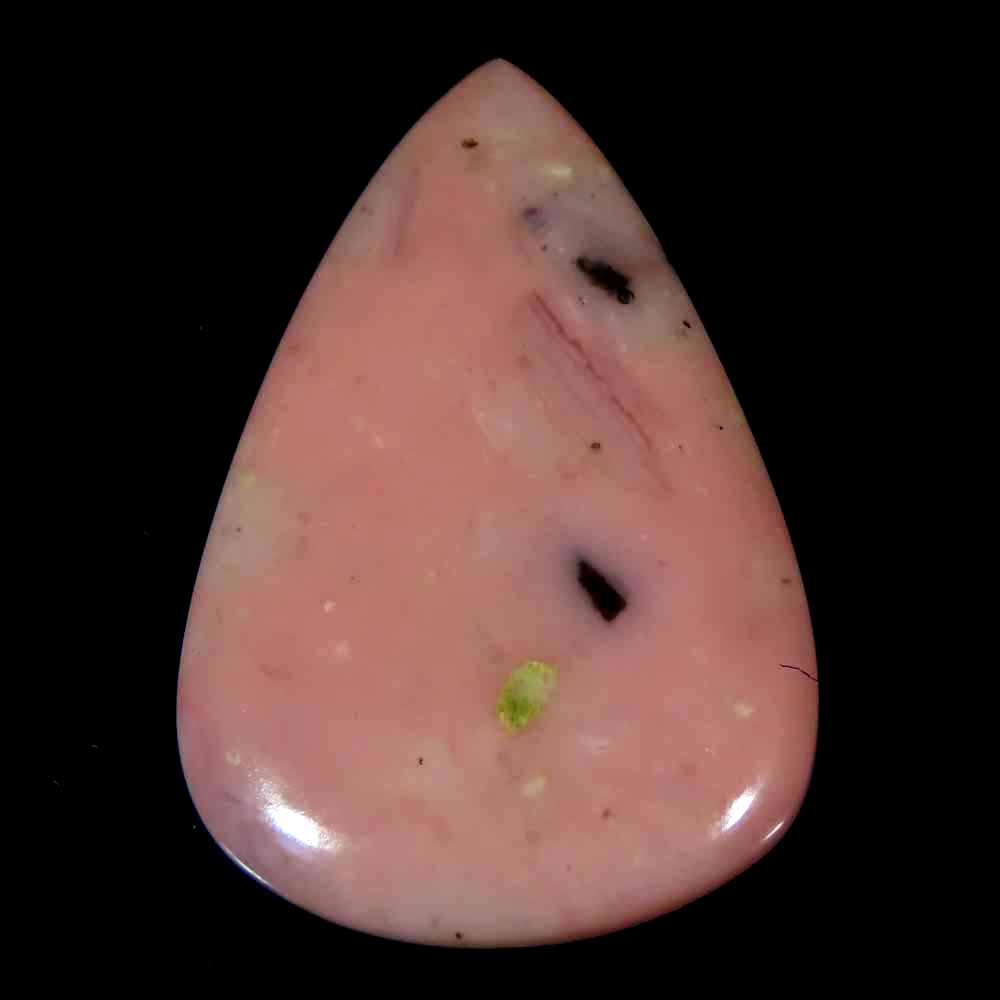 34.15Cts.100%Natural Designer Pink Opal Pear Cabochon 25x38x5mm Loose Gemstone