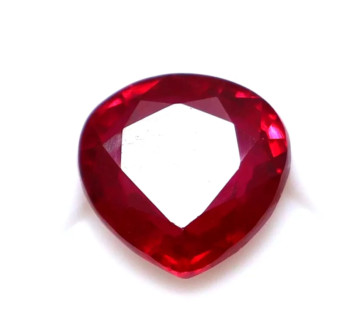 Natural Red Ruby Pear Cut 4.30 Ct Certified Loose Gemstone With Free Gift
