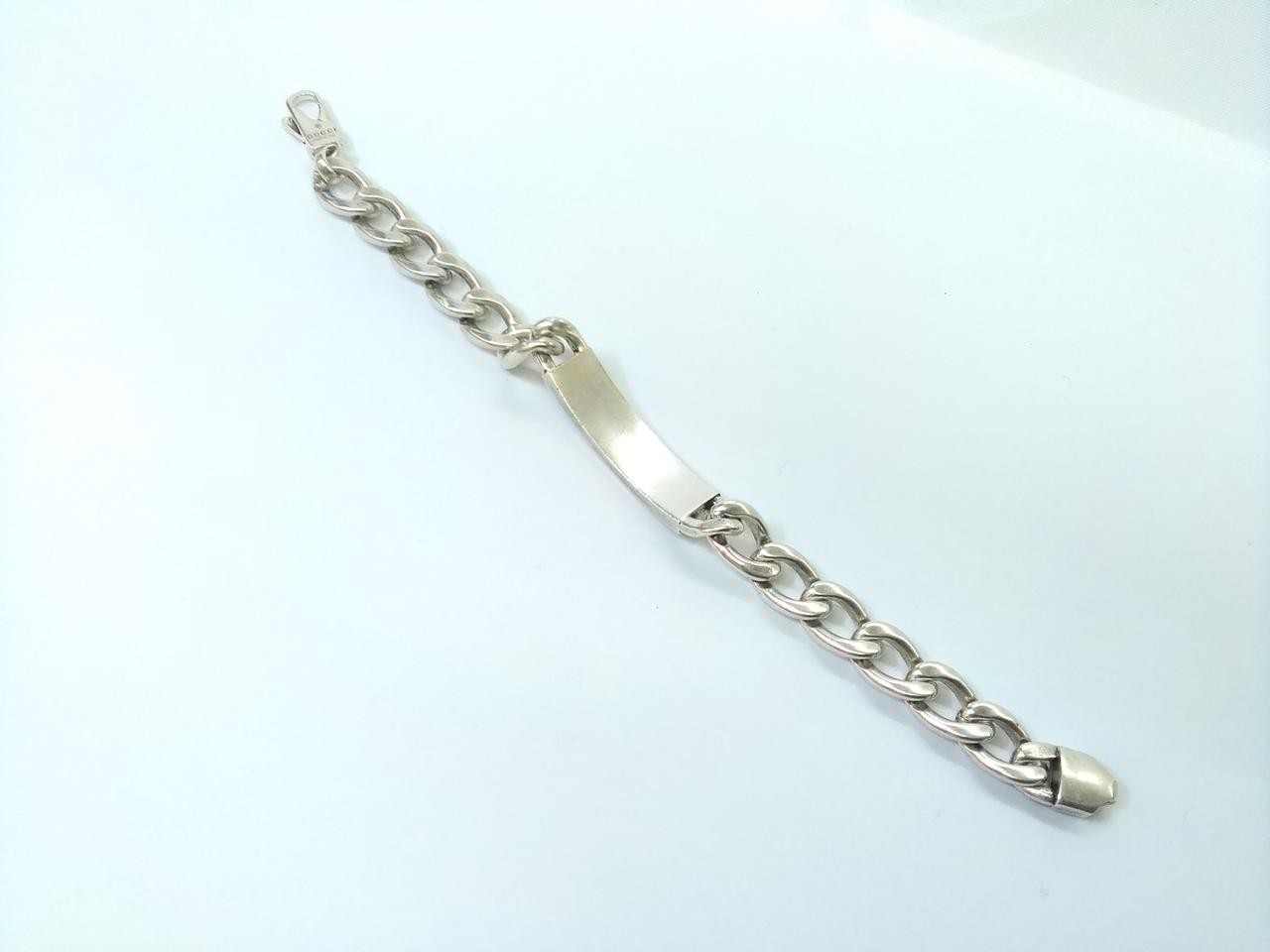 GUCCI Bracelet White Enamel and Metal 678712 Auth Japan