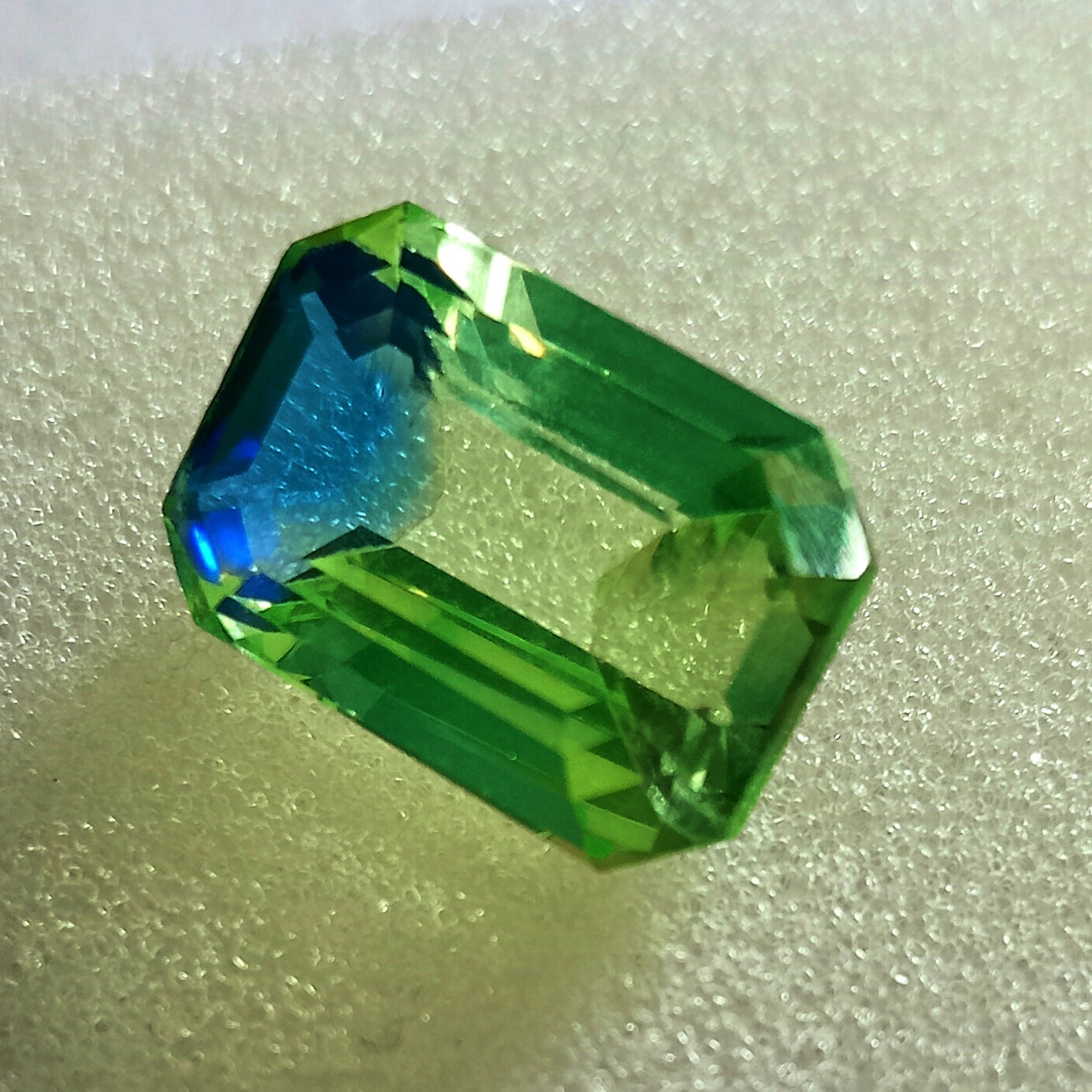 Excellent1 2.10Ct Emerald Cut Natural Pitambri Sapphire Certified Loose Gemstone