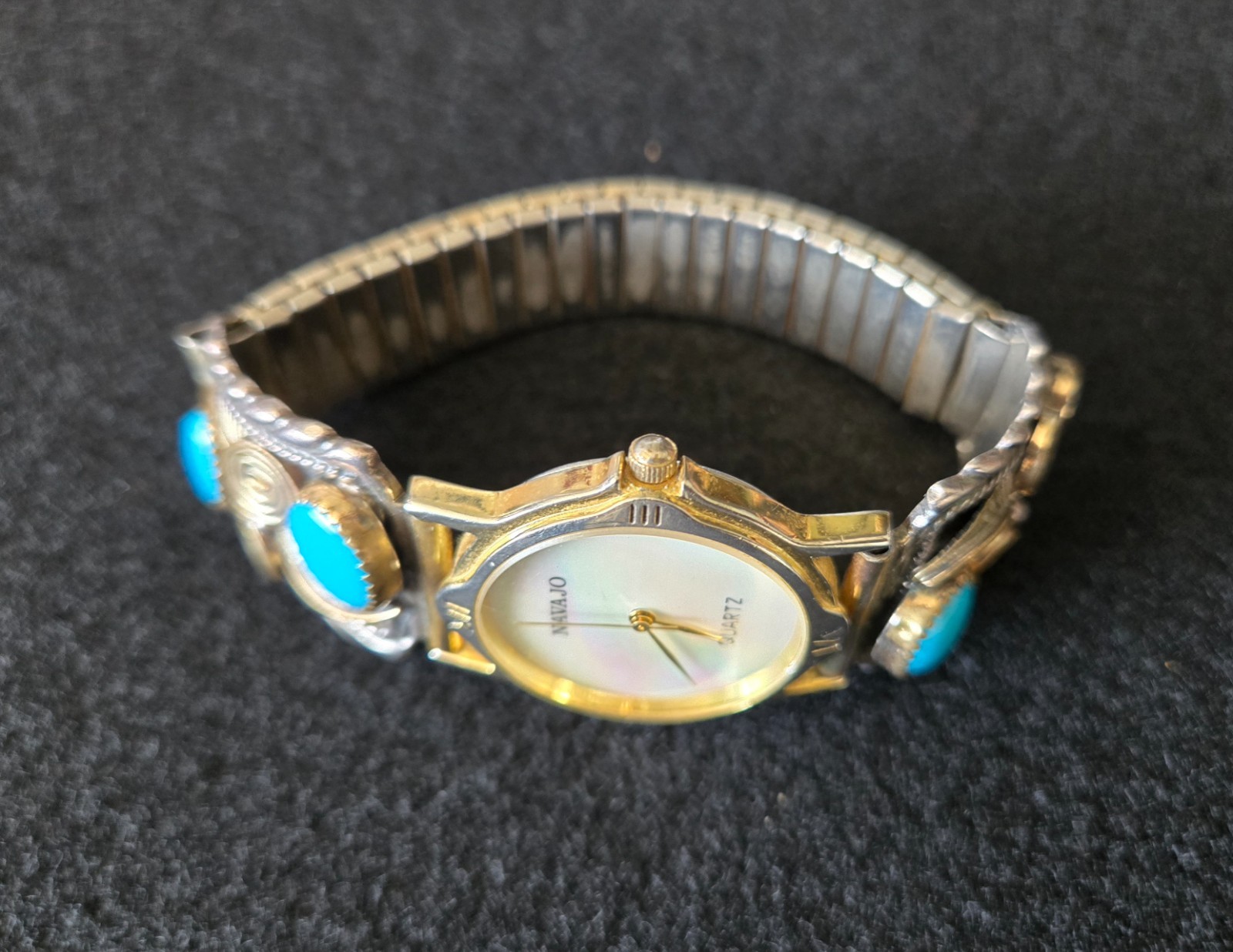 Navajo Quartz Sleeping Beauty Turquoise Women’s Watch