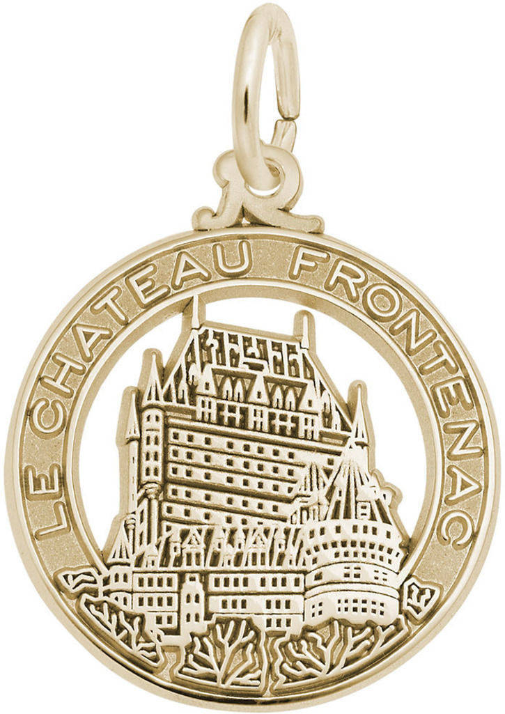 Gold-Plated Sterling Silver Le Chateau Frontenac Charm by Rembrandt