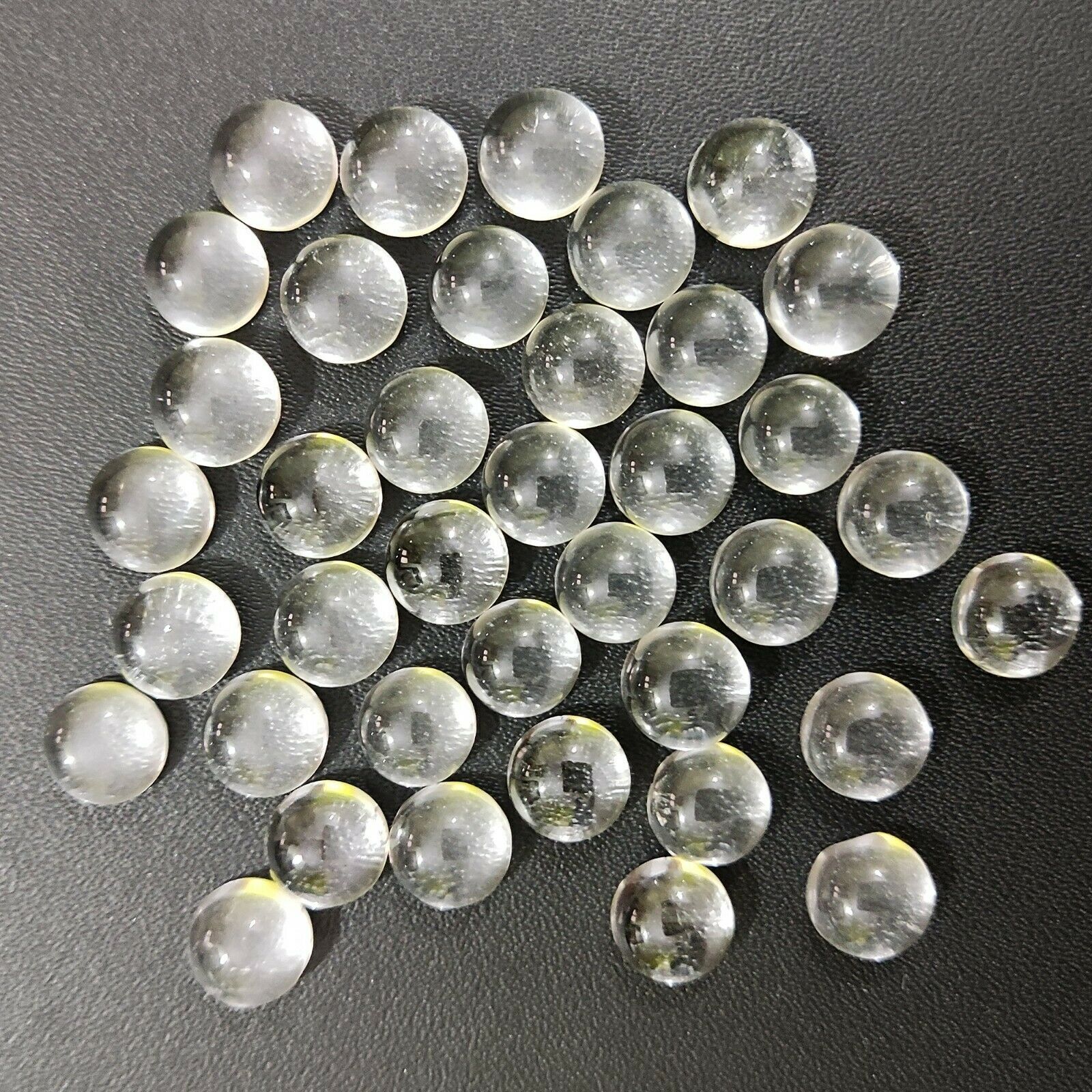 Natural Crystal Quartz Round 3 mm to 20 mm Cabochon Loose Gemstone Lot
