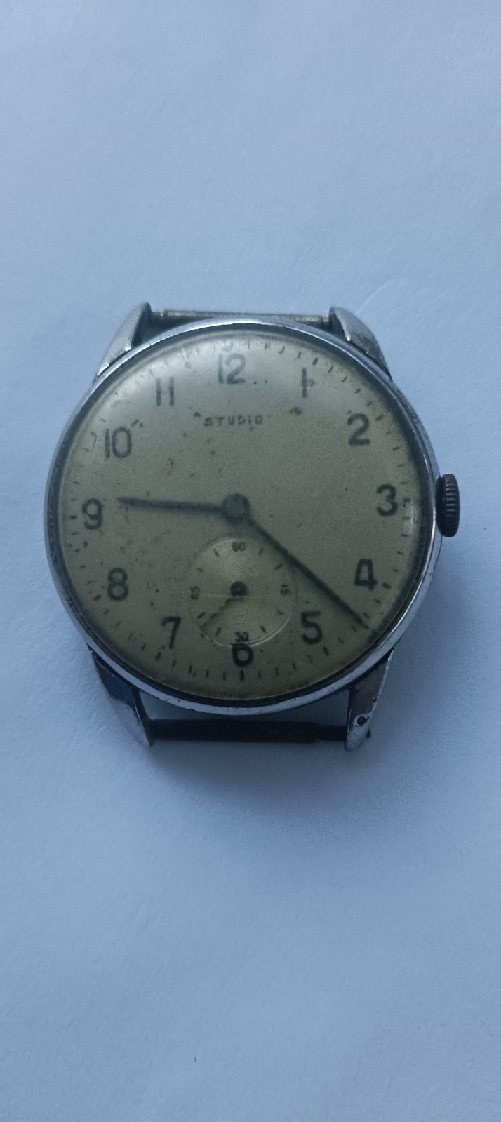 Antique old men wristwatch Studio fond acier inoxydable