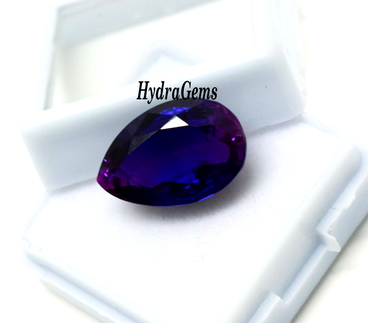 Madagascar Bi Color Sapphire Blue Violet 9.50 Ct Pear Cut Natural Loose Gemstone