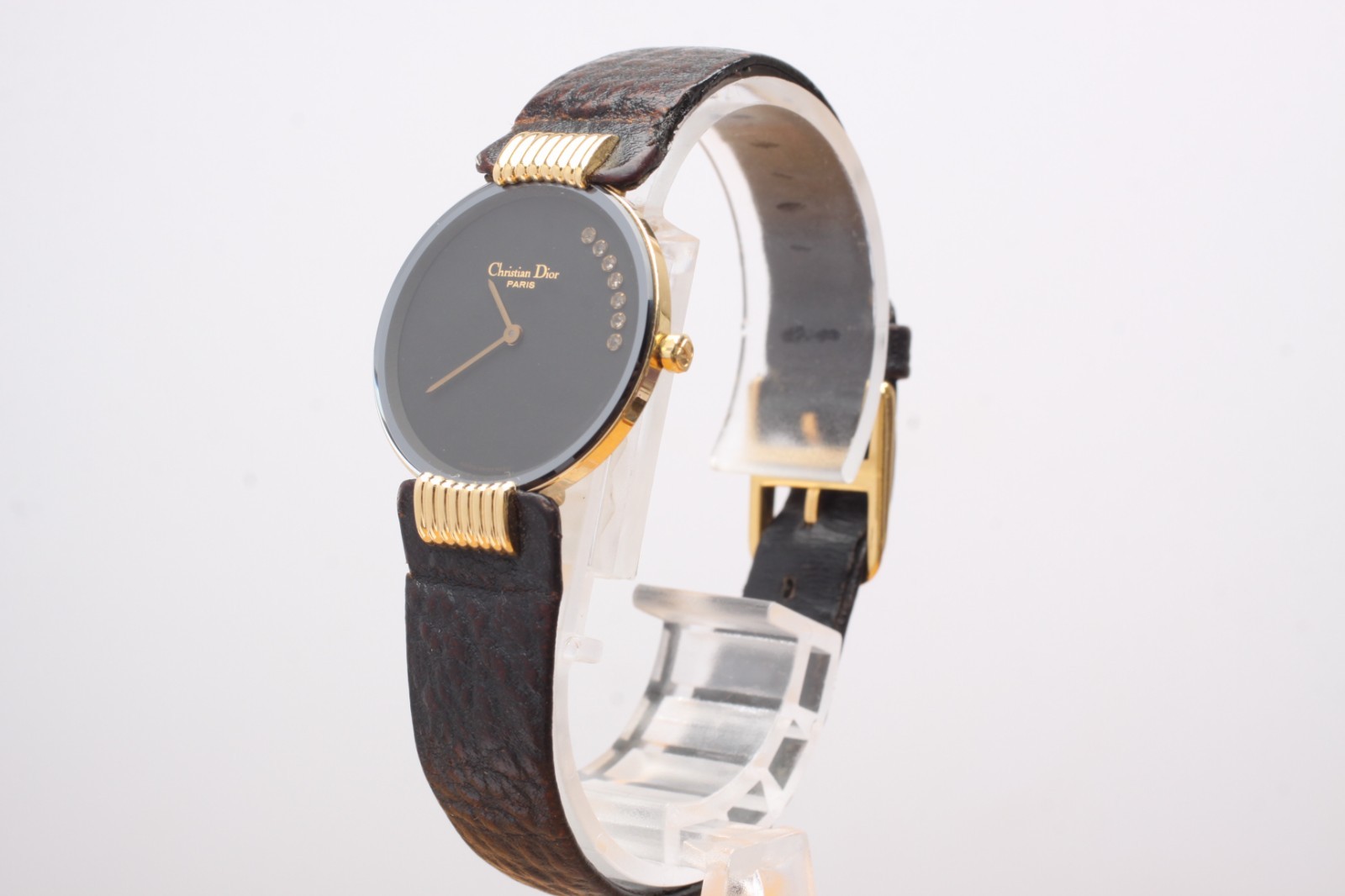 [EXC+5] Vintage Christian Dior Bagheera 46 153-4 Black Dial Women’s Quartz Watch