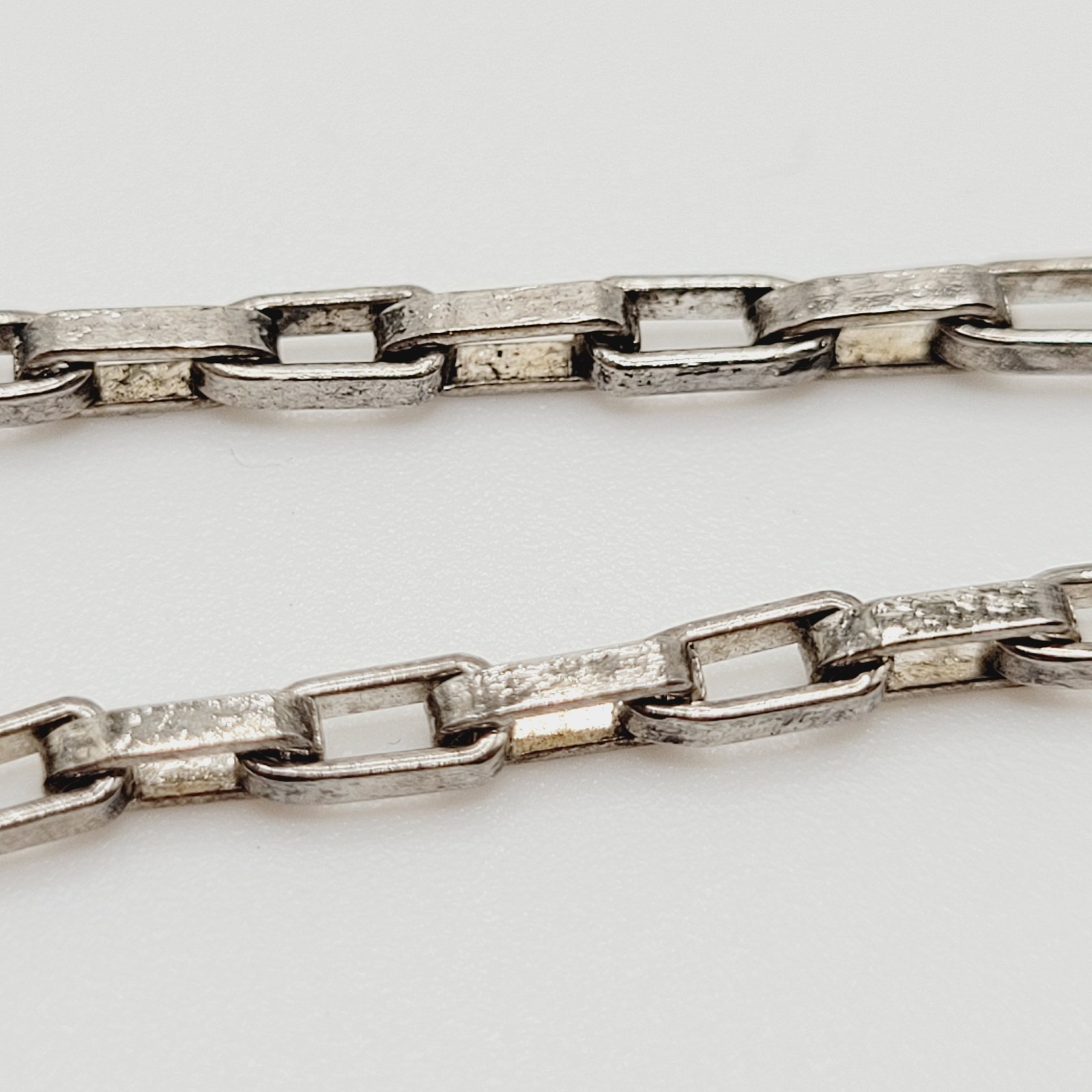 Dainty Rhinestone Choker Collar Art Deco Eye Part Chain Vintage Necklace 15 Inch